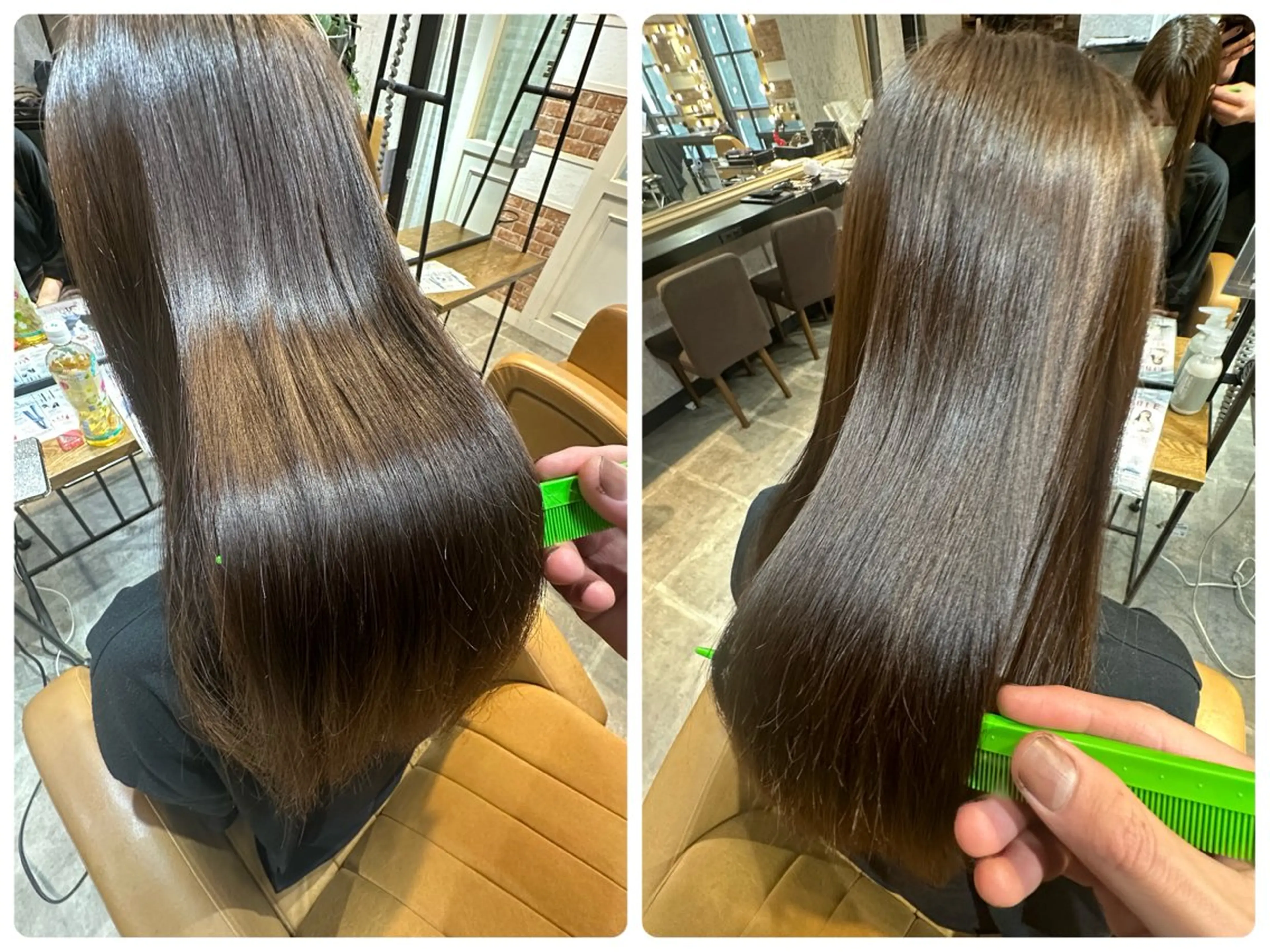 ロング パーマ 縮毛矯正 縮毛矯正 Lond rouge所属・💚銀座/ボブ /ショート/芦川💚のヘアスタイル