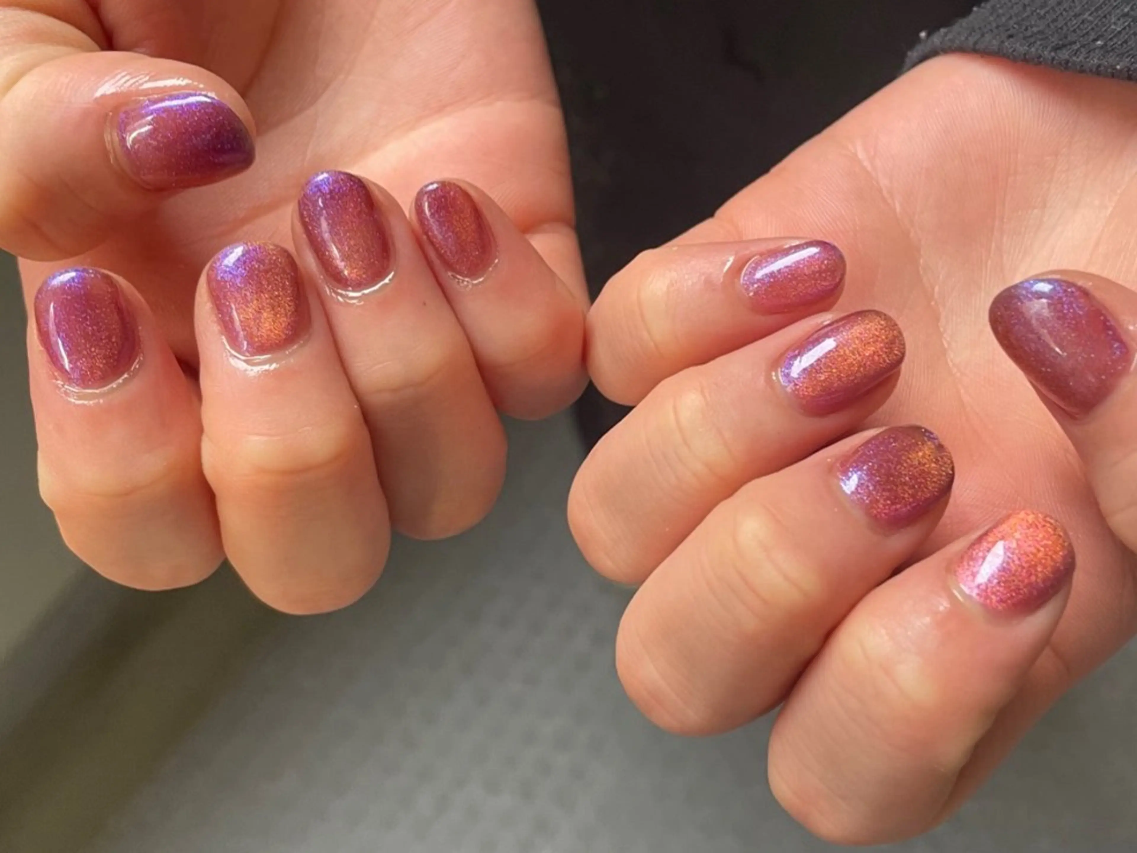 ネイル マグネットネイル ピンク ハンドネイル Petitmaison所属・Petit maisonのネイルデザイン