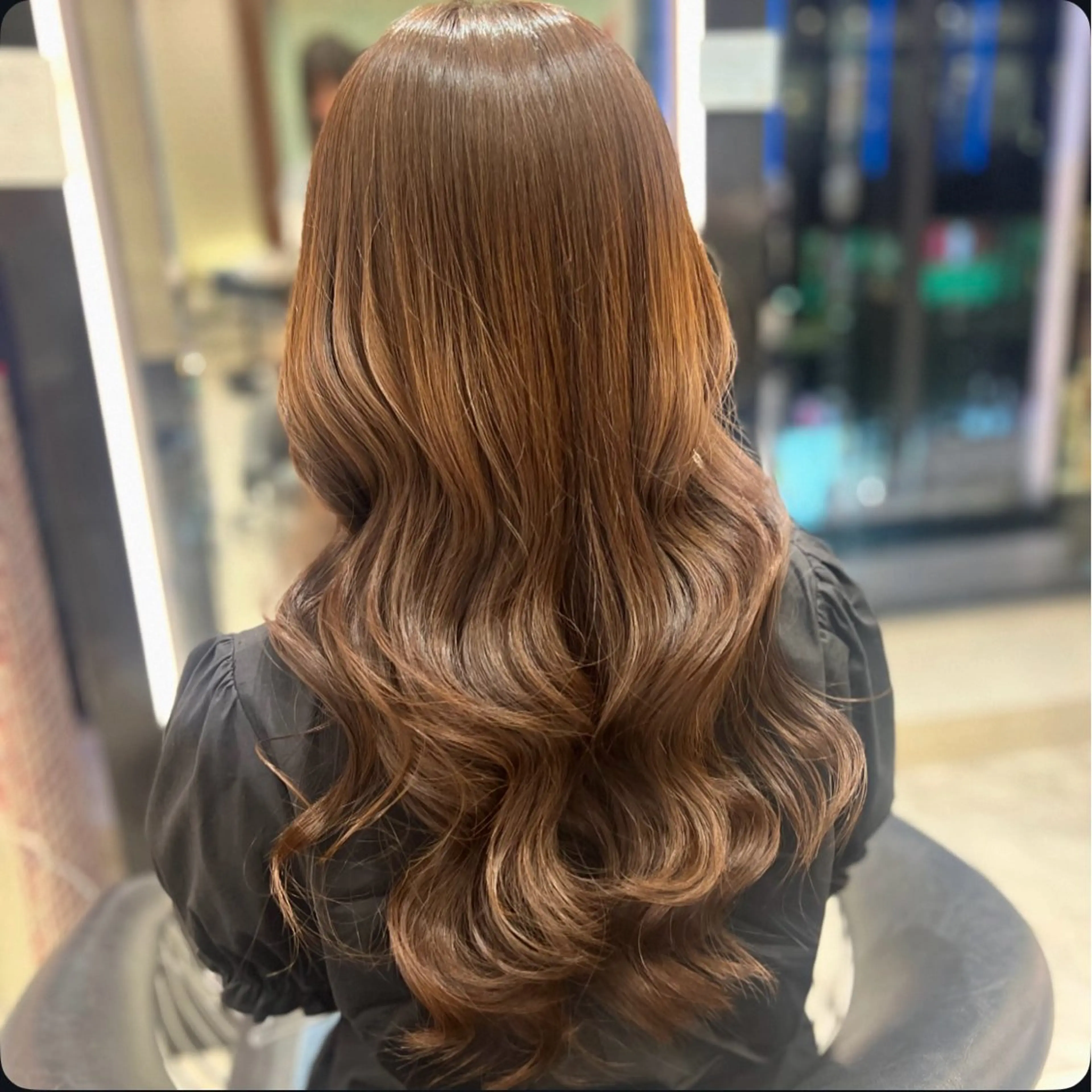 ロング パーマ カット パーマ コテ巻きパーマ♡ 篠谷 悠衣のヘアスタイル