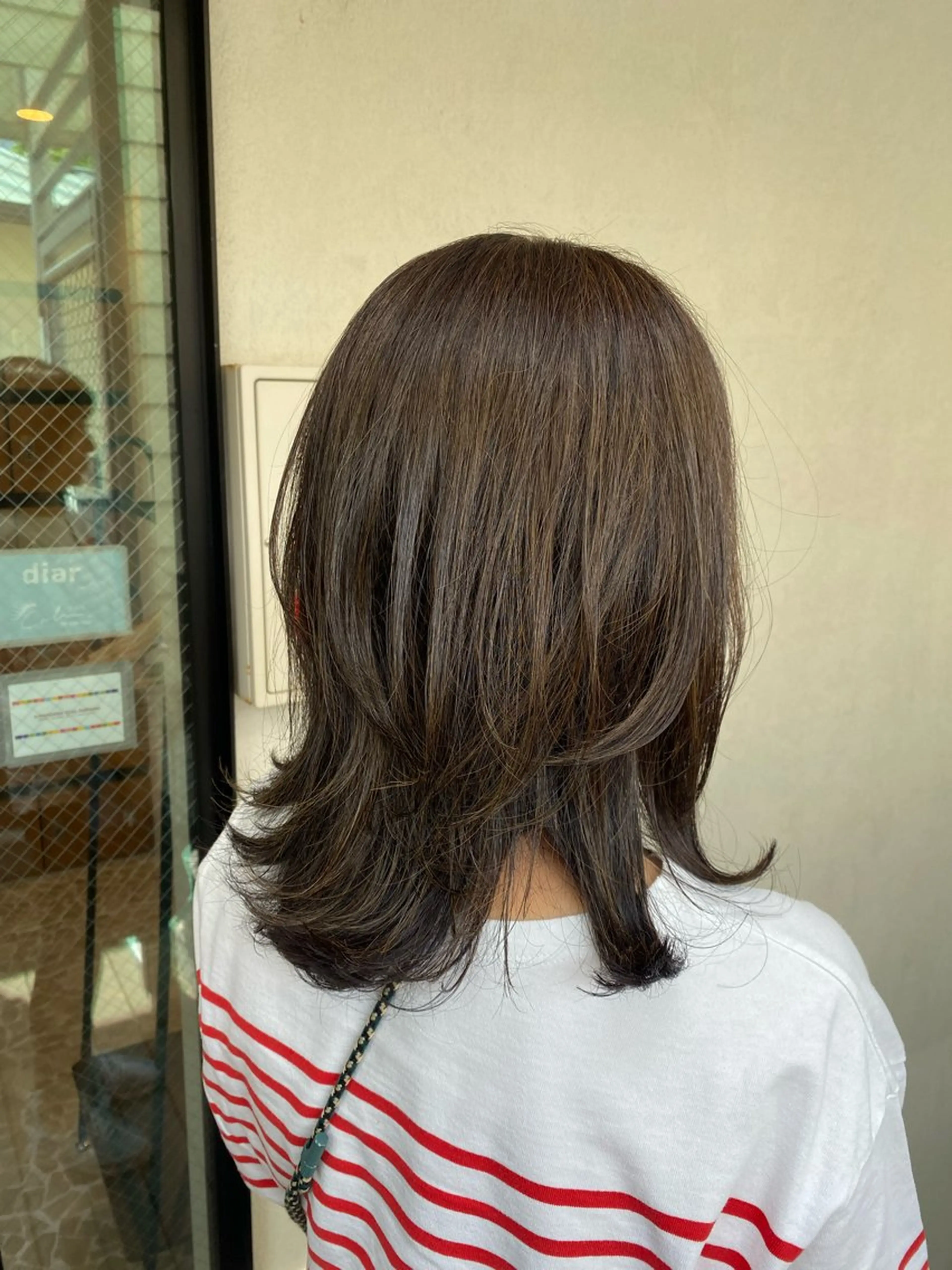 セミロング レイヤーカット diar江ノ島所属・mai🤍透明感/ 縮毛矯正/藤沢江ノ島のヘアスタイル