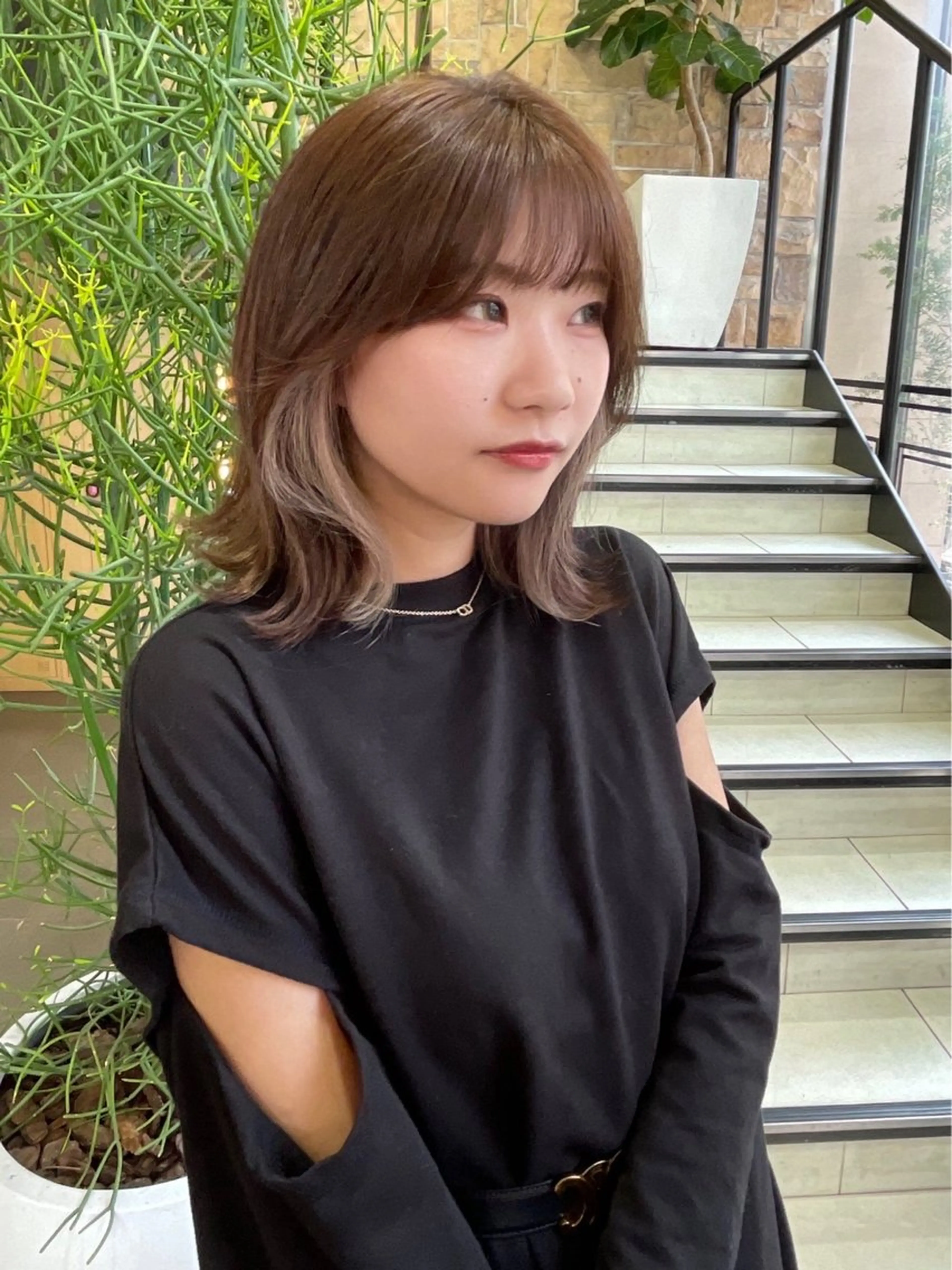 カラー ヘアカラー メンズパーマ/ メッシュ📍ﾕﾘのヘアスタイル