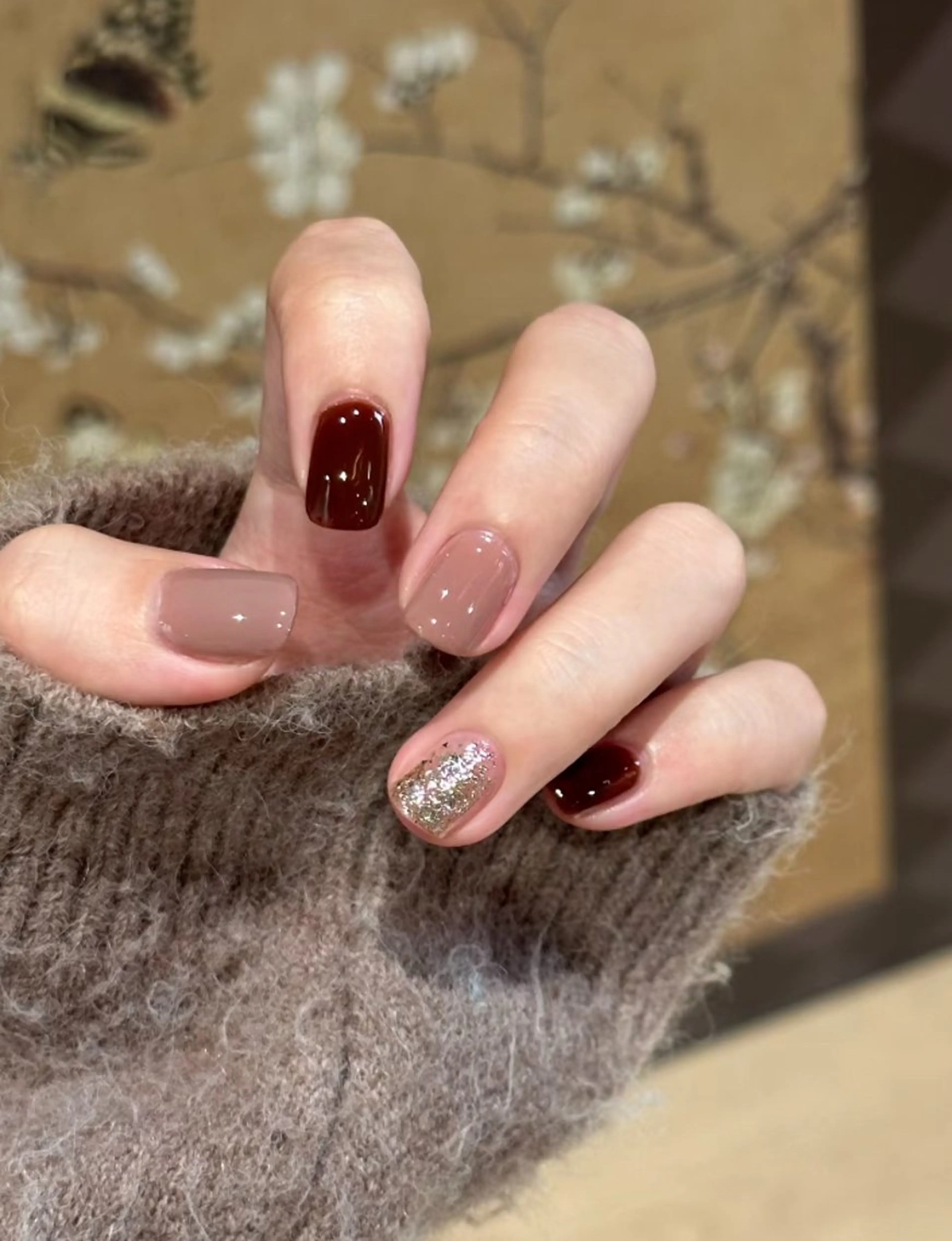 ネイル アートネイル オーロラネイル チークネイル フレンチネイル ガラスフレンチ ハンドネイル 🎀🎀YooLi Nail Salonのネイルデザイン