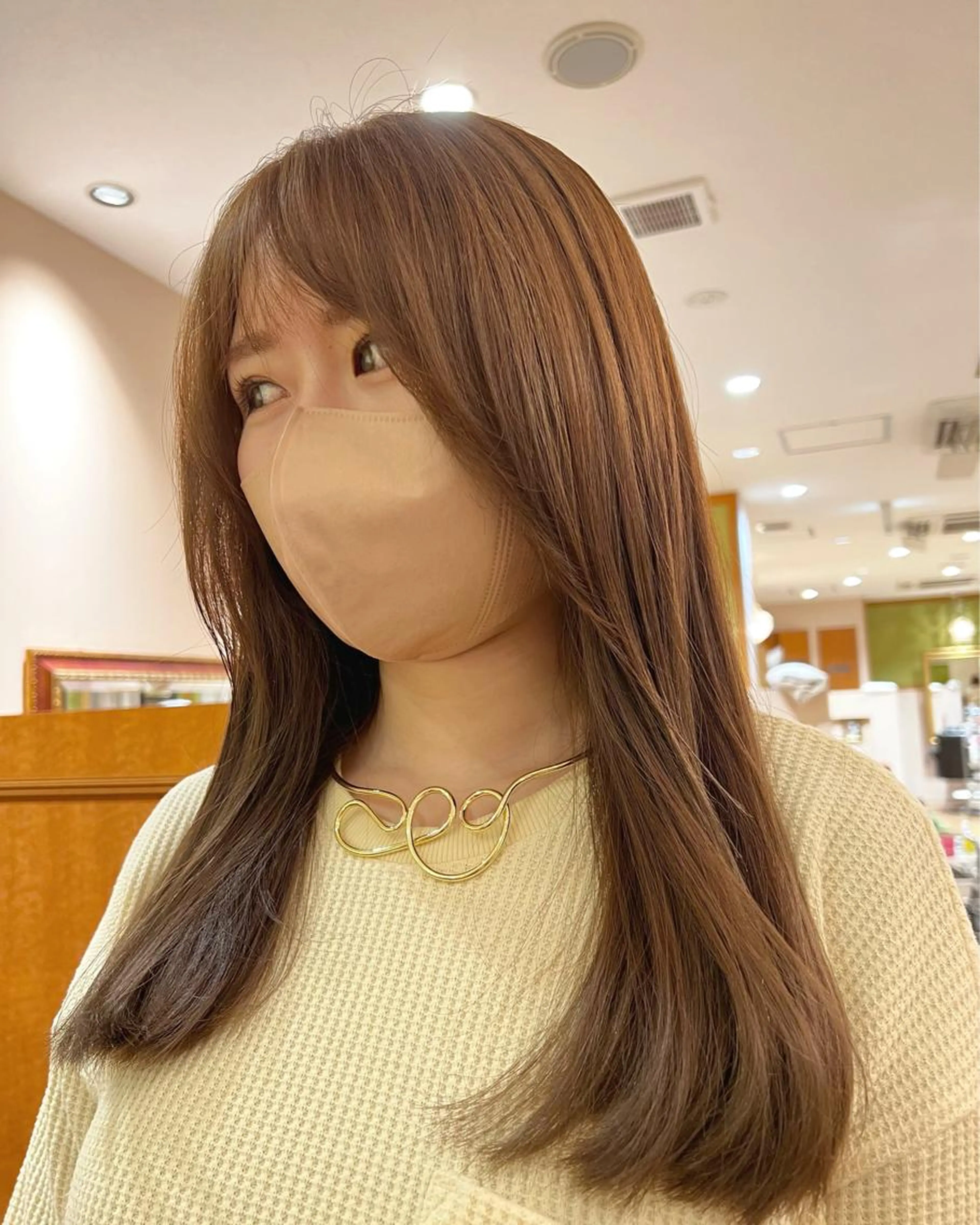 【 ダメージレスで明るくしたい方へ】ブリーチなしダブルカラー+トリートメント🐰💗の写真