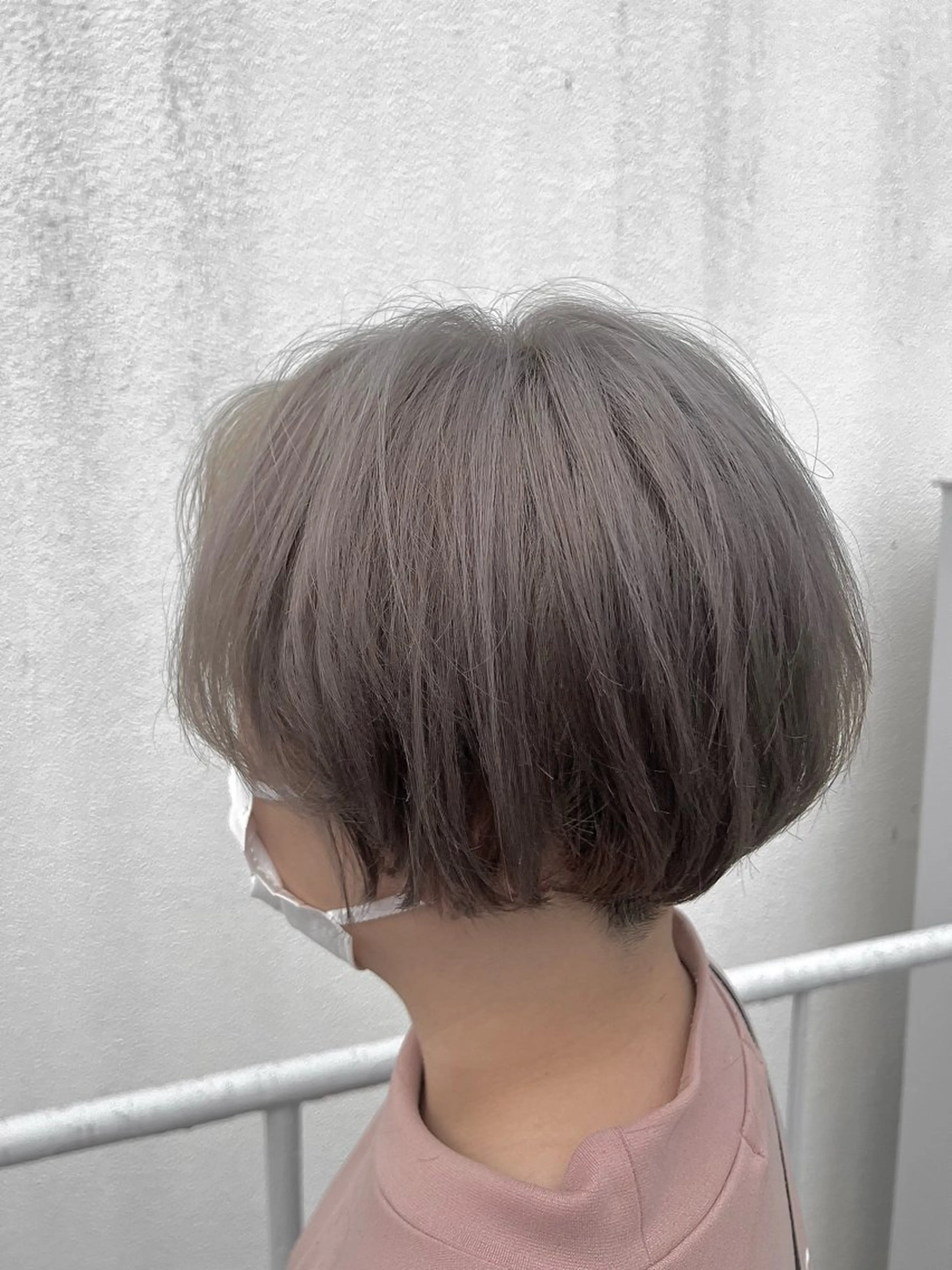 ショート カラー 透明感カラー 大人メンズパーマ /石川瑠青のヘアスタイル