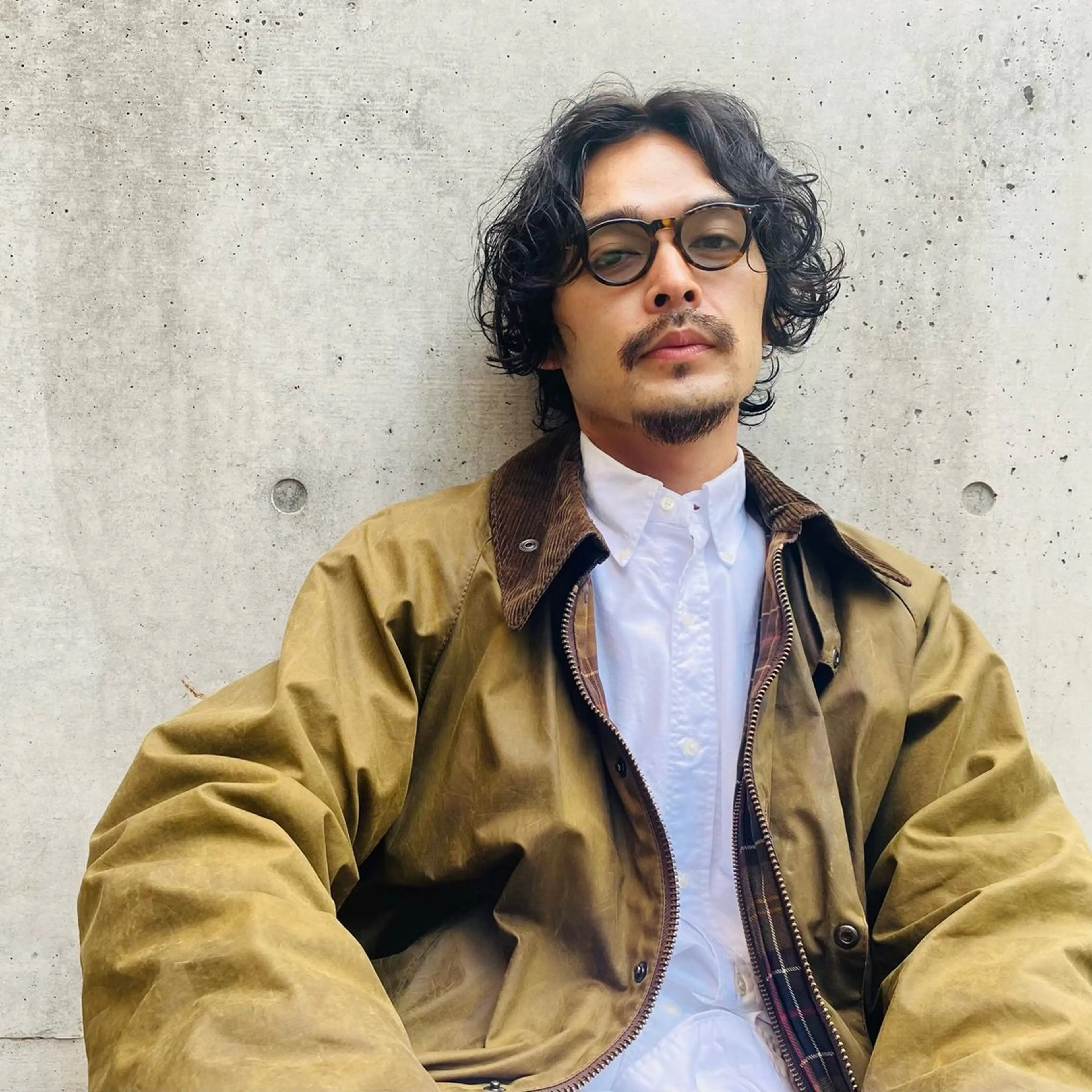 パーマ メンズ メンズパーマ パーマ オカベ ショウマのヘアスタイル