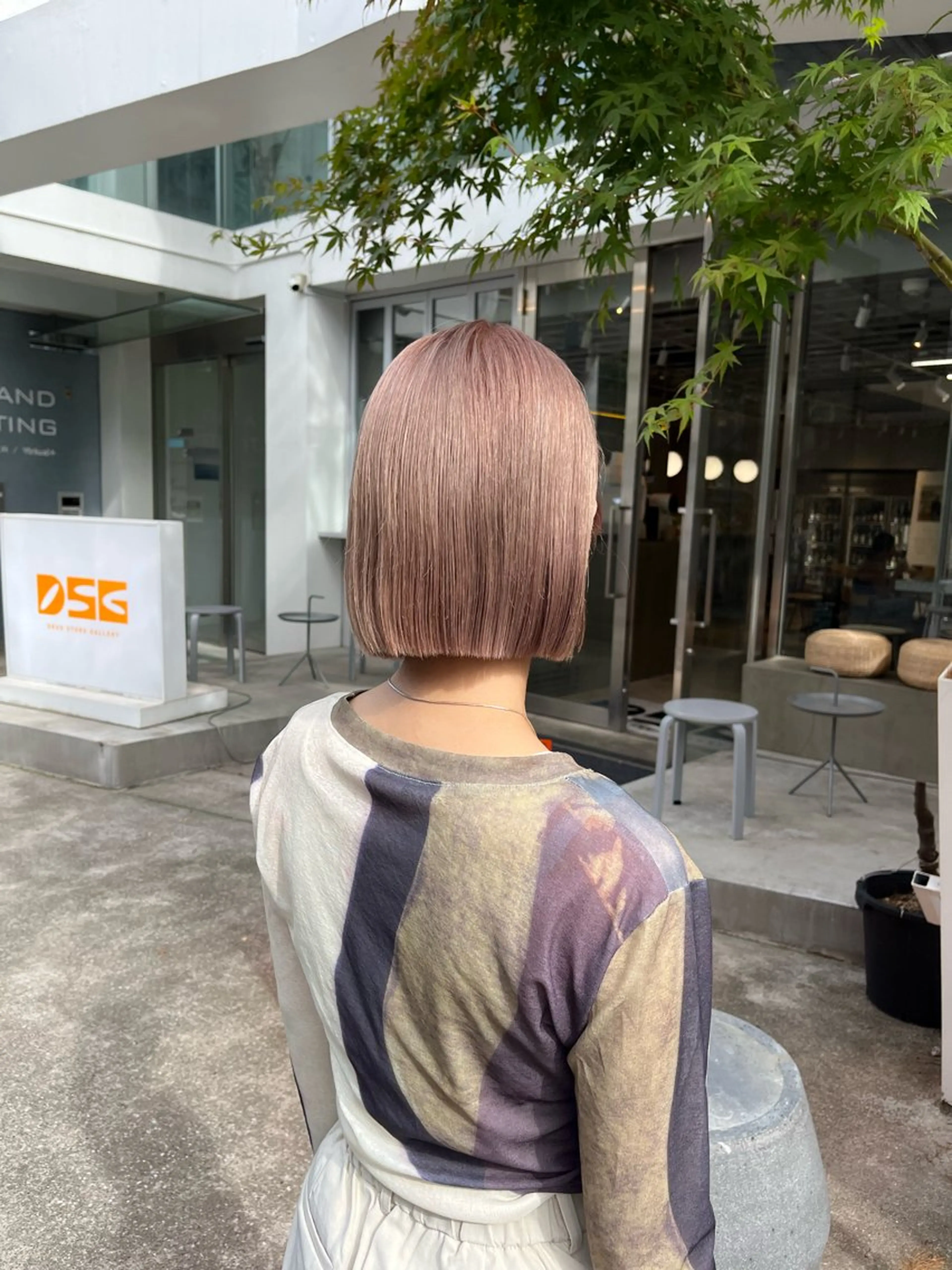 ミディアム カラー ベージュカラー ミルクティーベージュ ヘアカラー 縮毛矯正 トリートメント 艶カラー 🤍🫧/makoのヘアスタイル