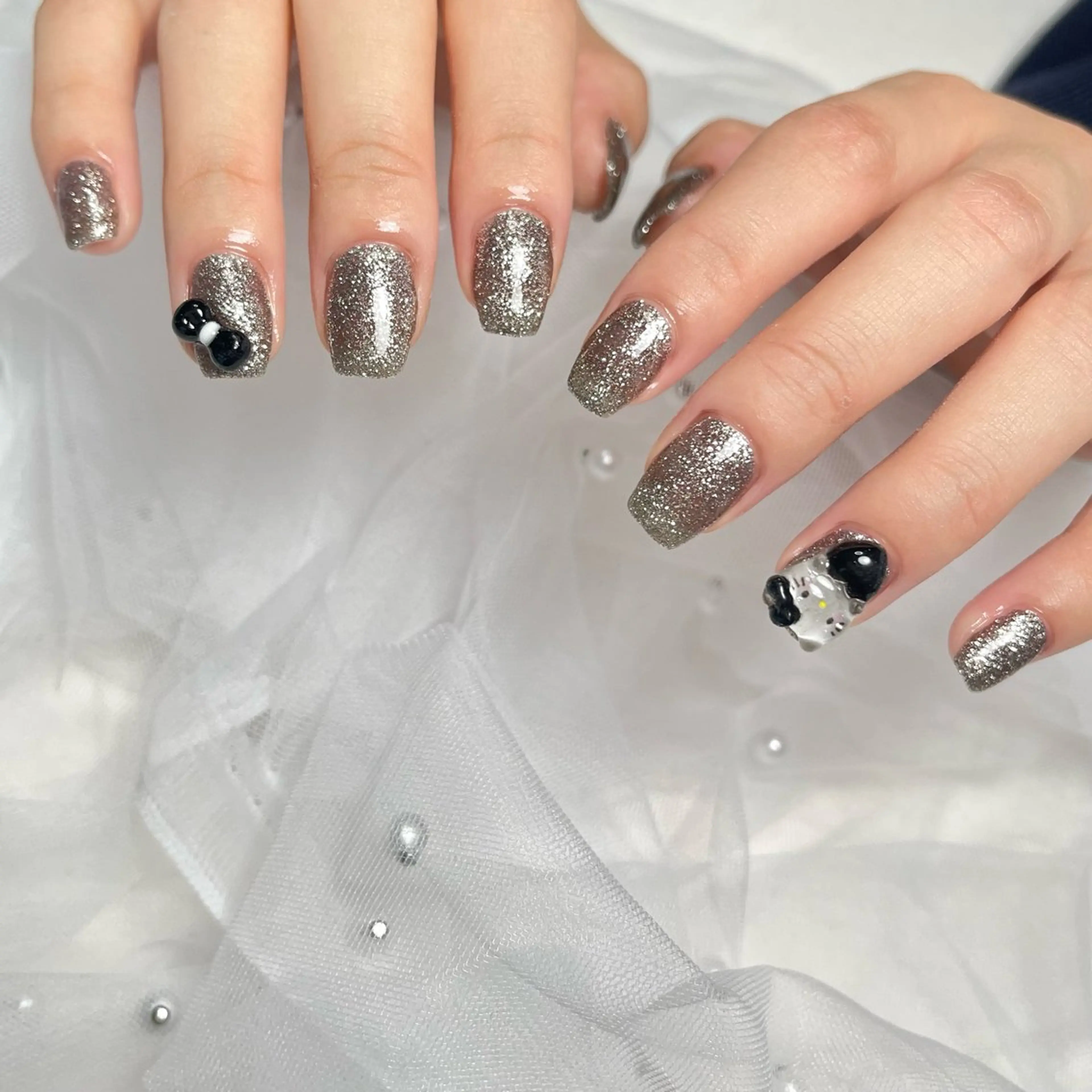 ネイル アートネイル 長さ出し 韓国ネイル 持ち込み シンプルネイル ハンドネイル RE SALONのネイルデザイン