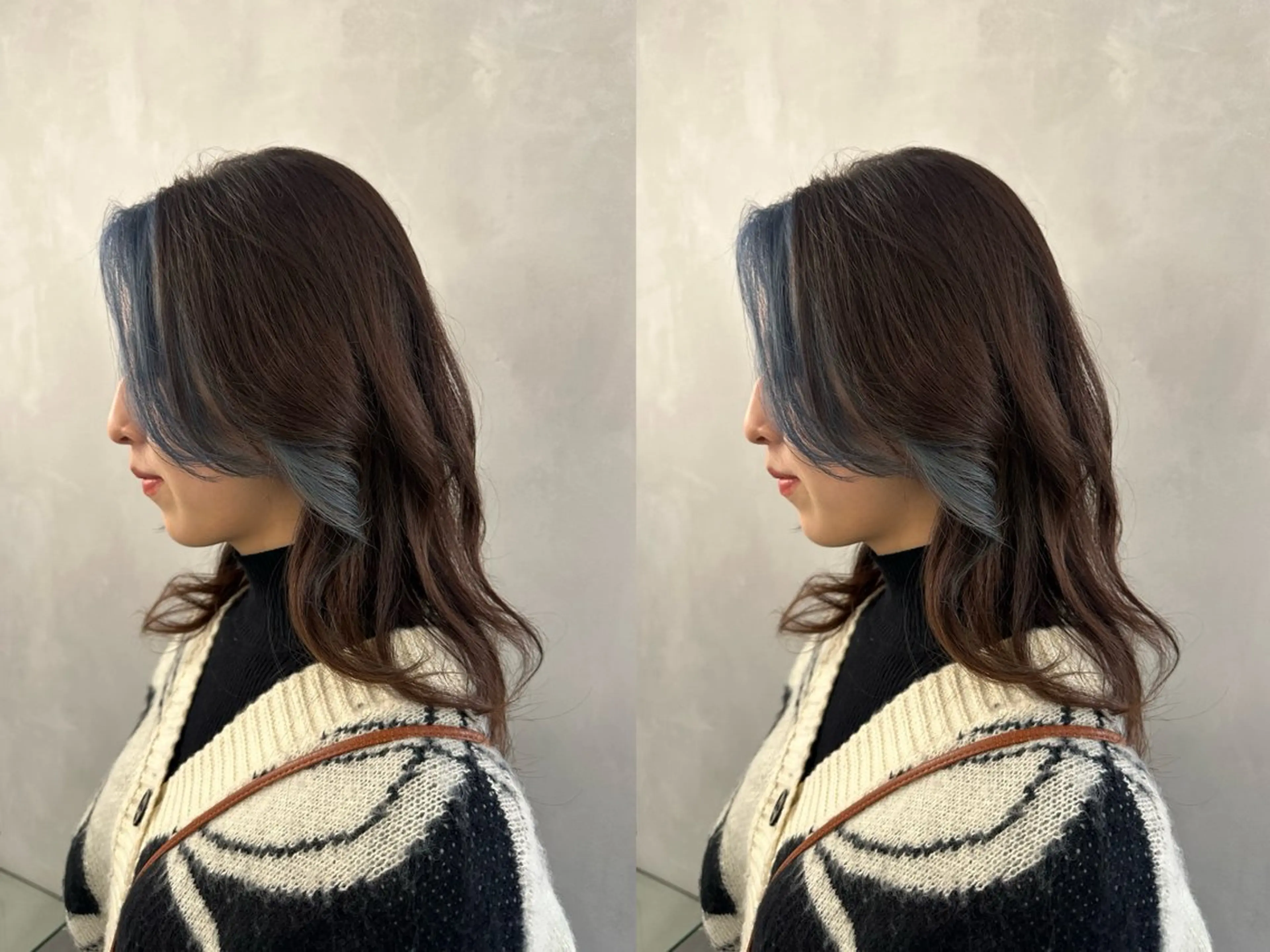 セミロング カラー MOE 🌙新宿三丁目のヘアスタイル