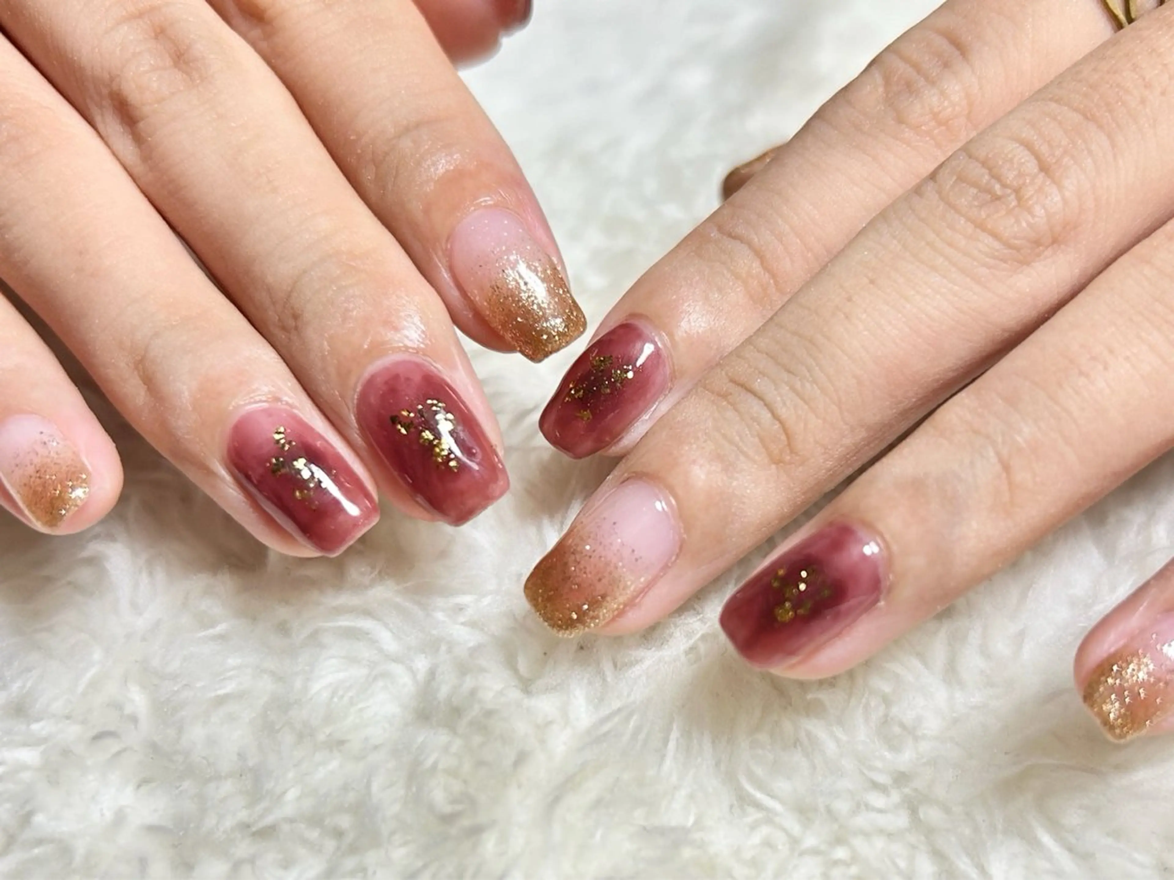 ネイル ニュアンスネイル ハンドネイル Forca total studio所属・Forca Airaのネイルデザイン