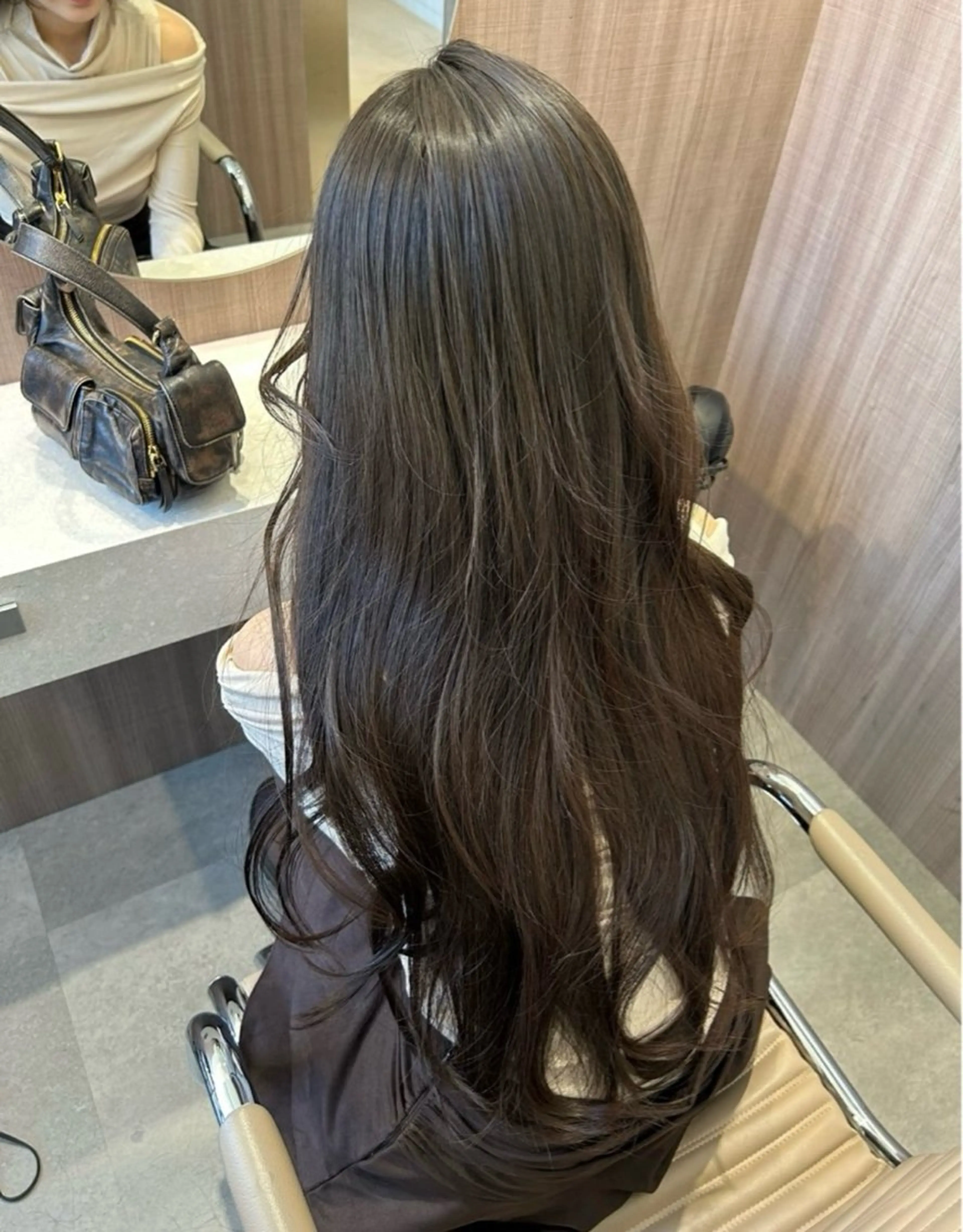 ミディアム カラー ヘアアレンジ Salowin原宿ash所属・‎透明感×艶髪 ‎🫒maki🎀のヘアスタイル