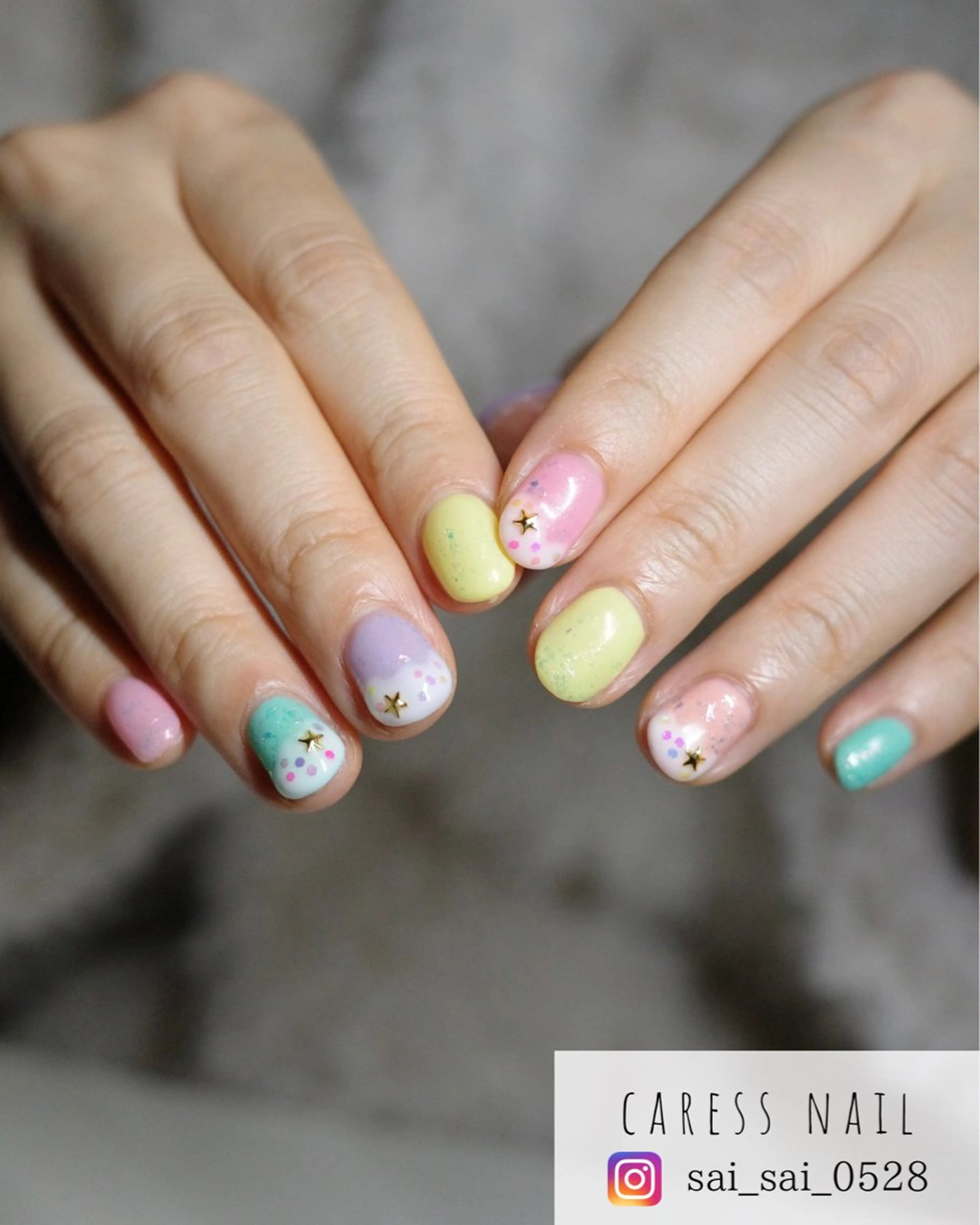 ネイル caress  nail カレスネイル　代々木上原所属・カレスネイル さいのネイルデザイン