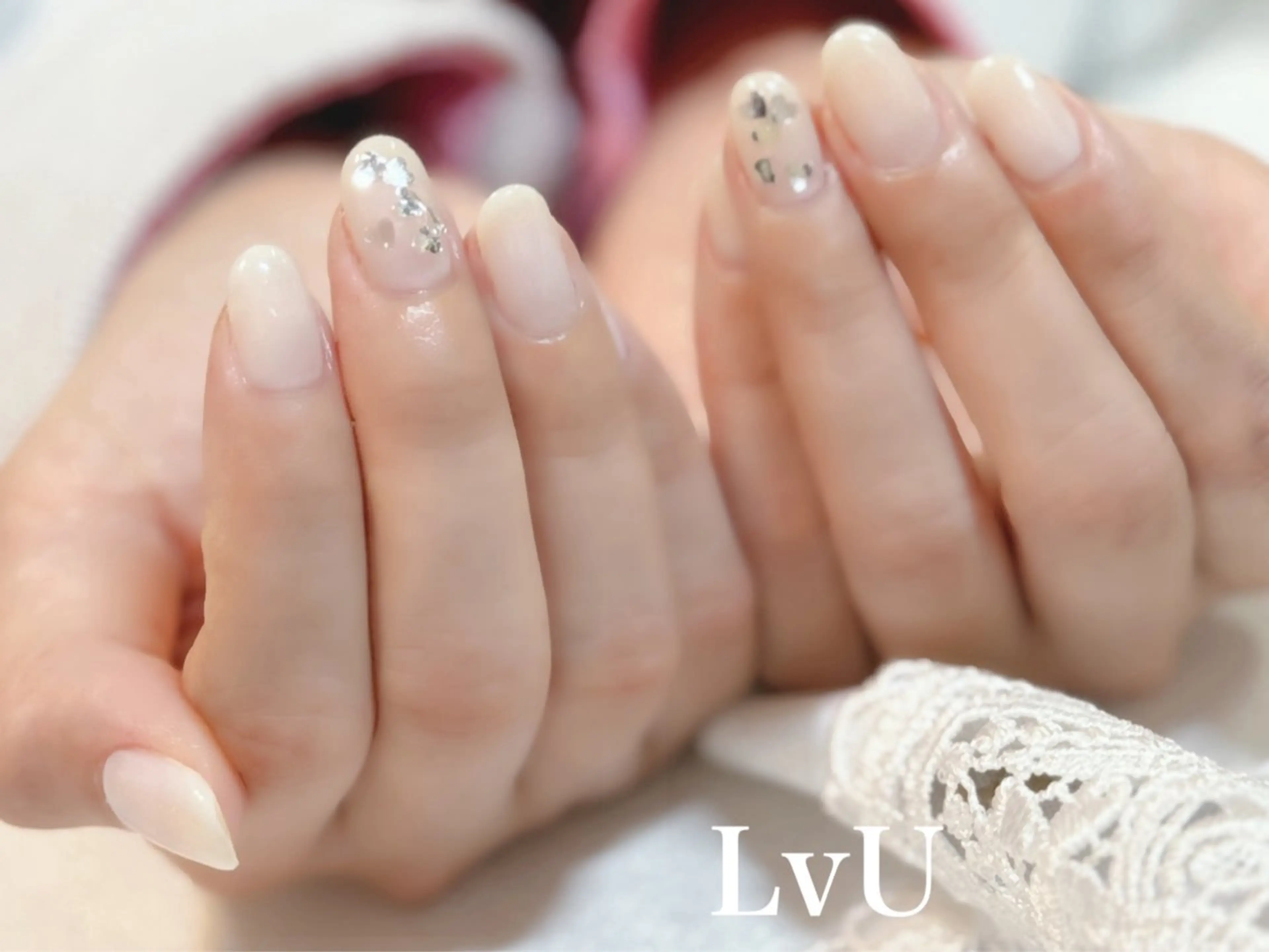 ネイル アートネイル ハート ハンドネイル ハンドケア LvU(ラブユー) Asayamaのネイルデザイン