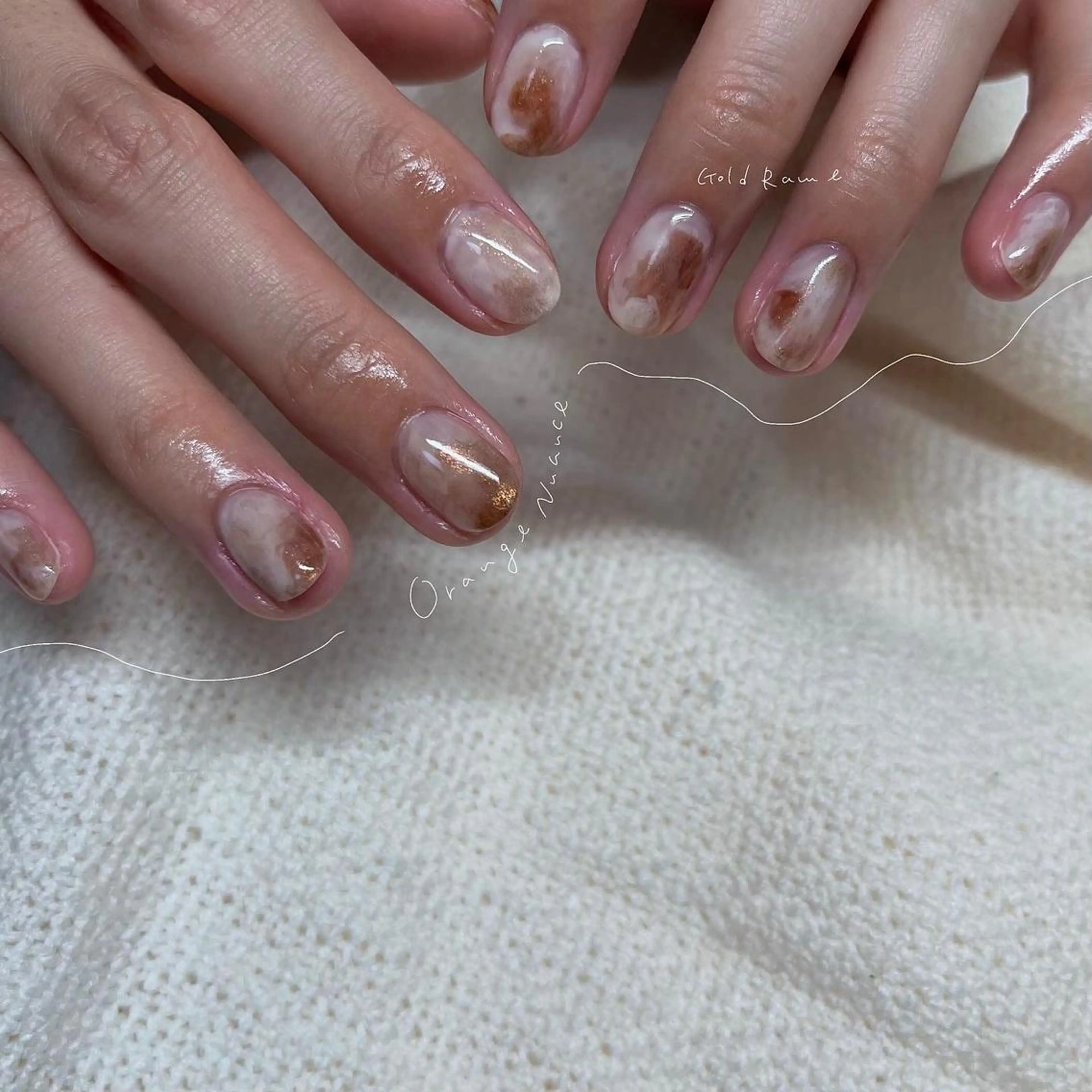 ネイル ラメ(グリッター) ハンドネイル &. momoのネイルデザイン