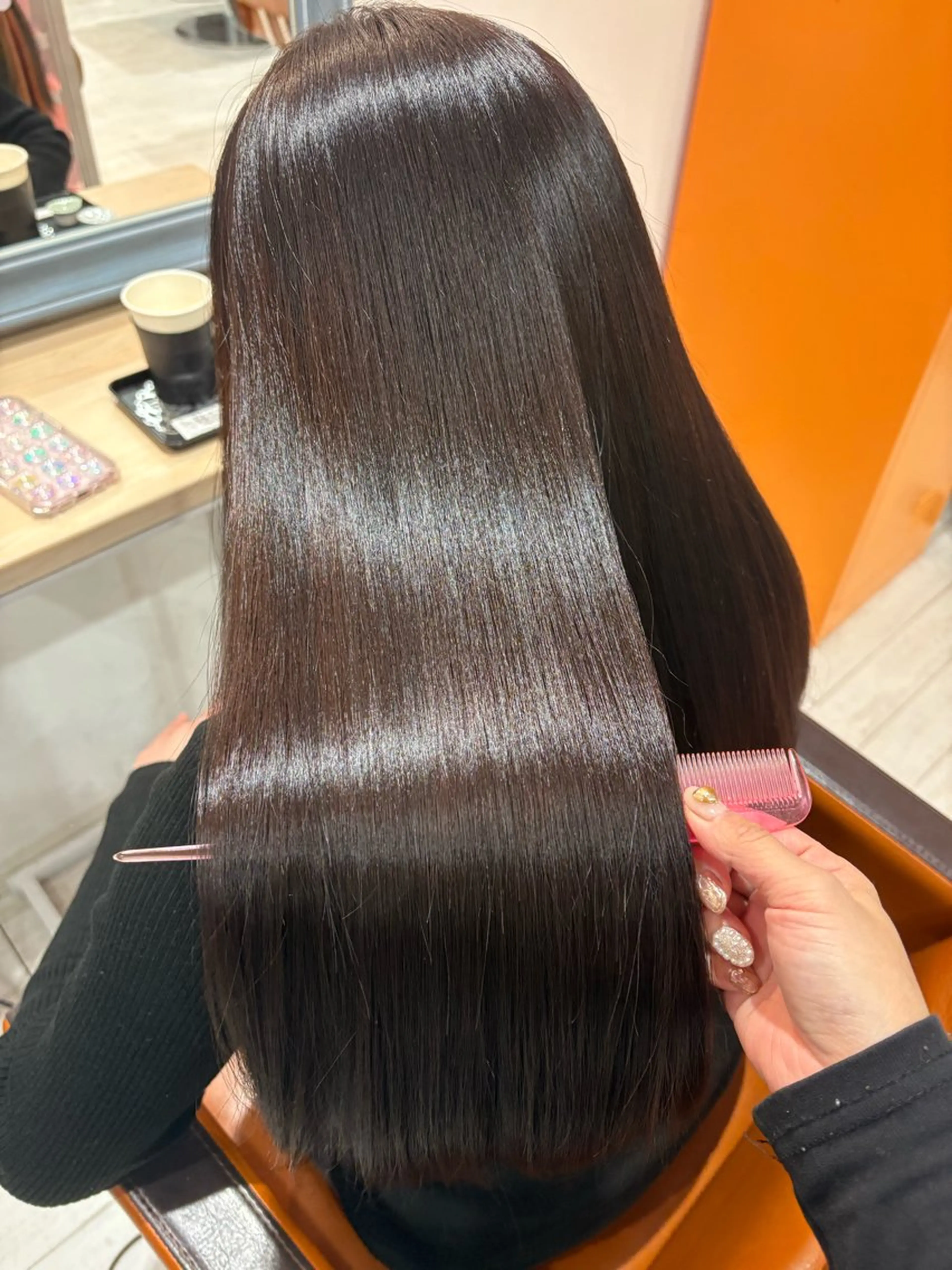 ロング カラー ブラウンカラー カット ヘアカラー トリートメント ✨️💎山口 真依💎✨️のヘアスタイル