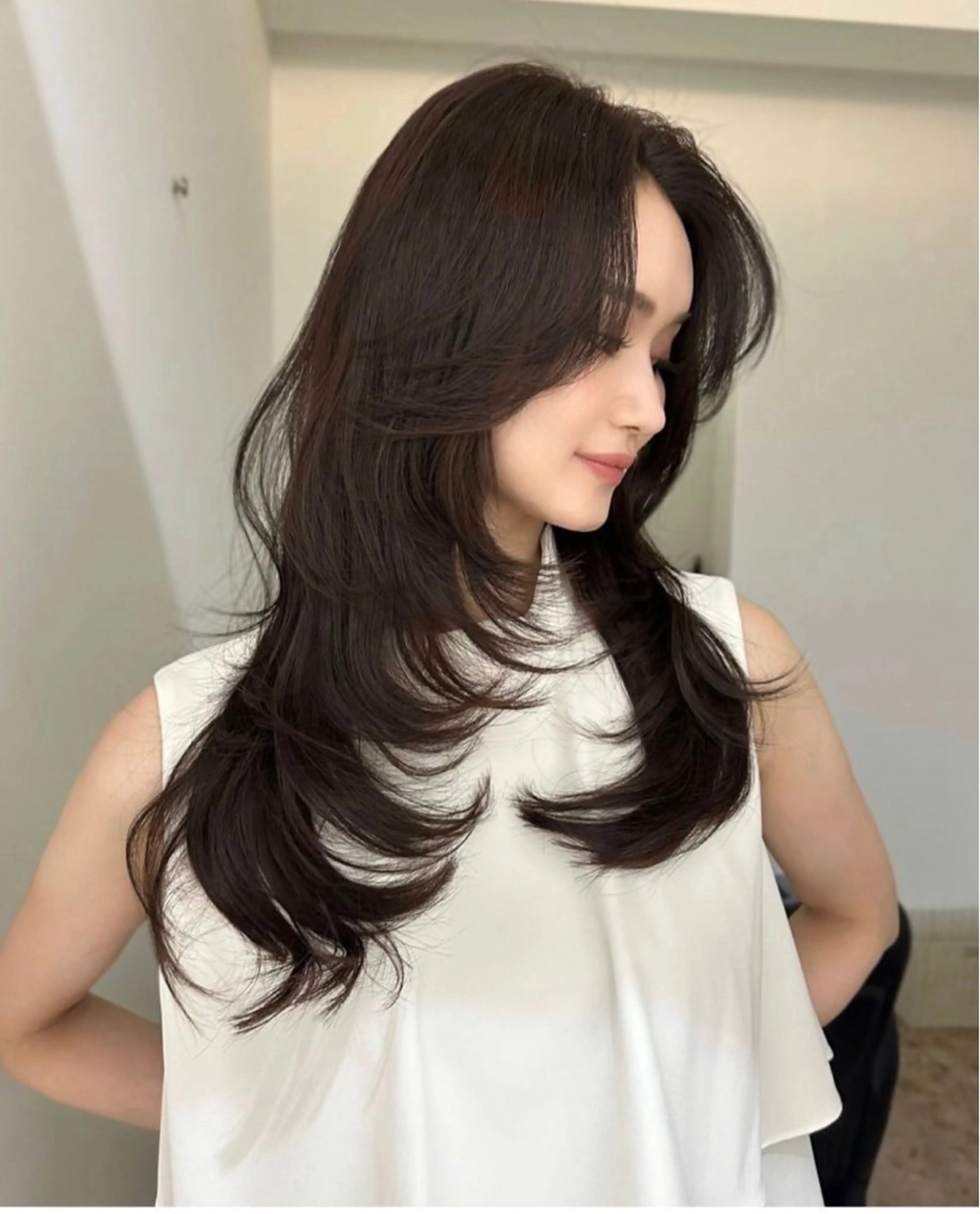 ロング 髪質改善/縮毛矯正 ササキナツミのヘアスタイル