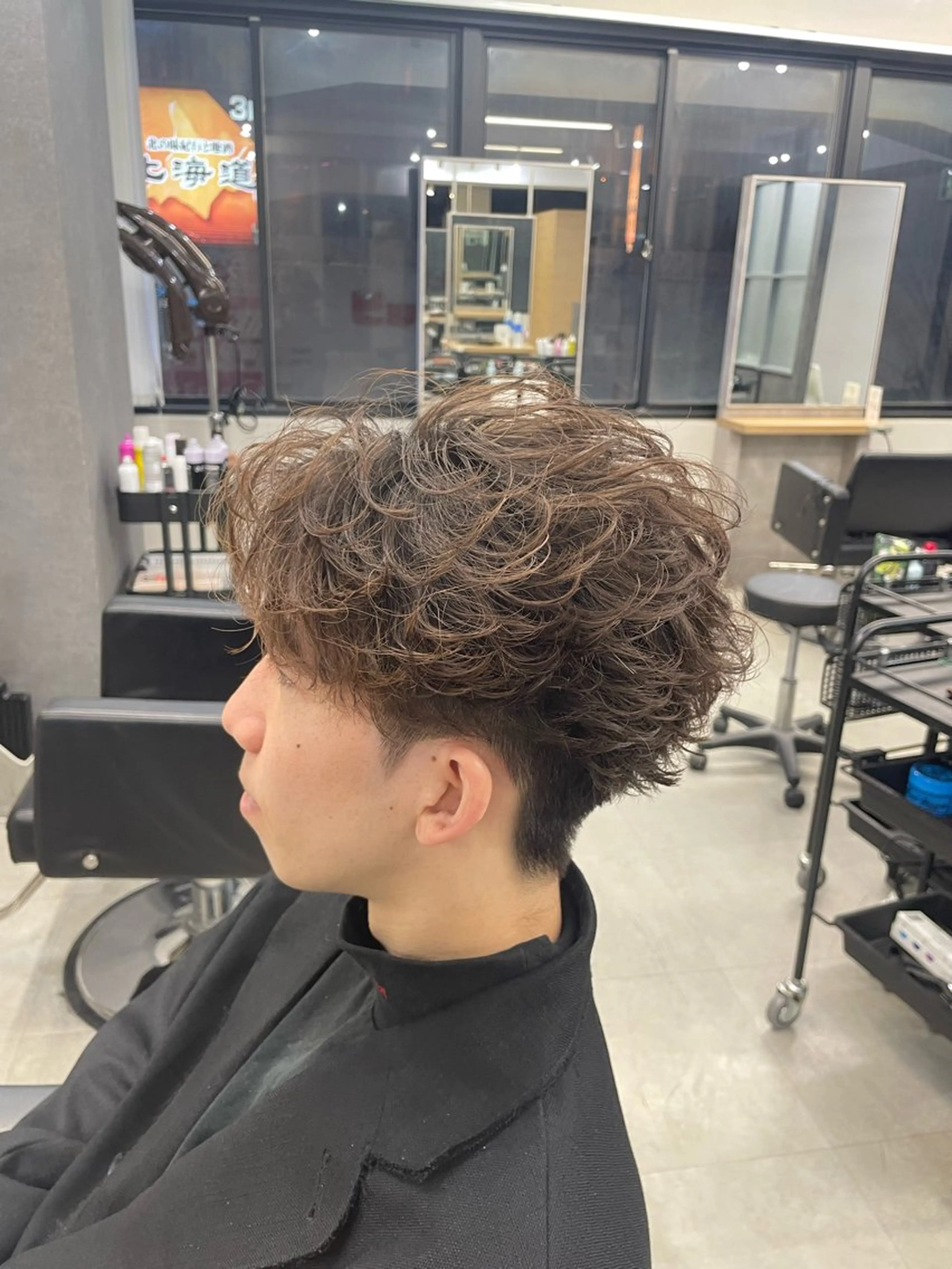 ショート カット パーマ AI TOKYO men's 渋谷所属・カマタ ハルキのヘアスタイル