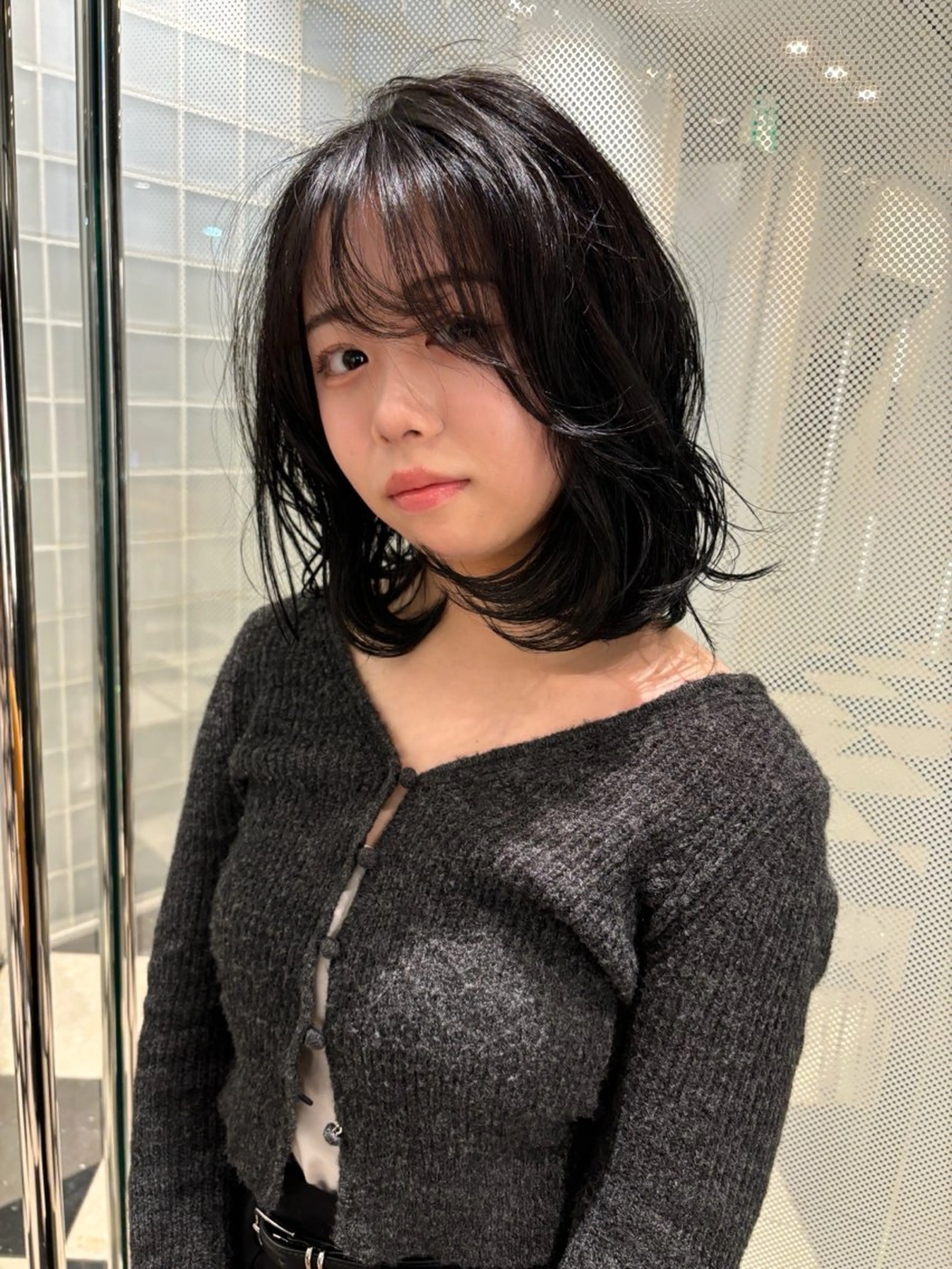 ミディアム カラー ヘアカラー トリートメント レイヤーカット /ボブ/azusaのヘアスタイル