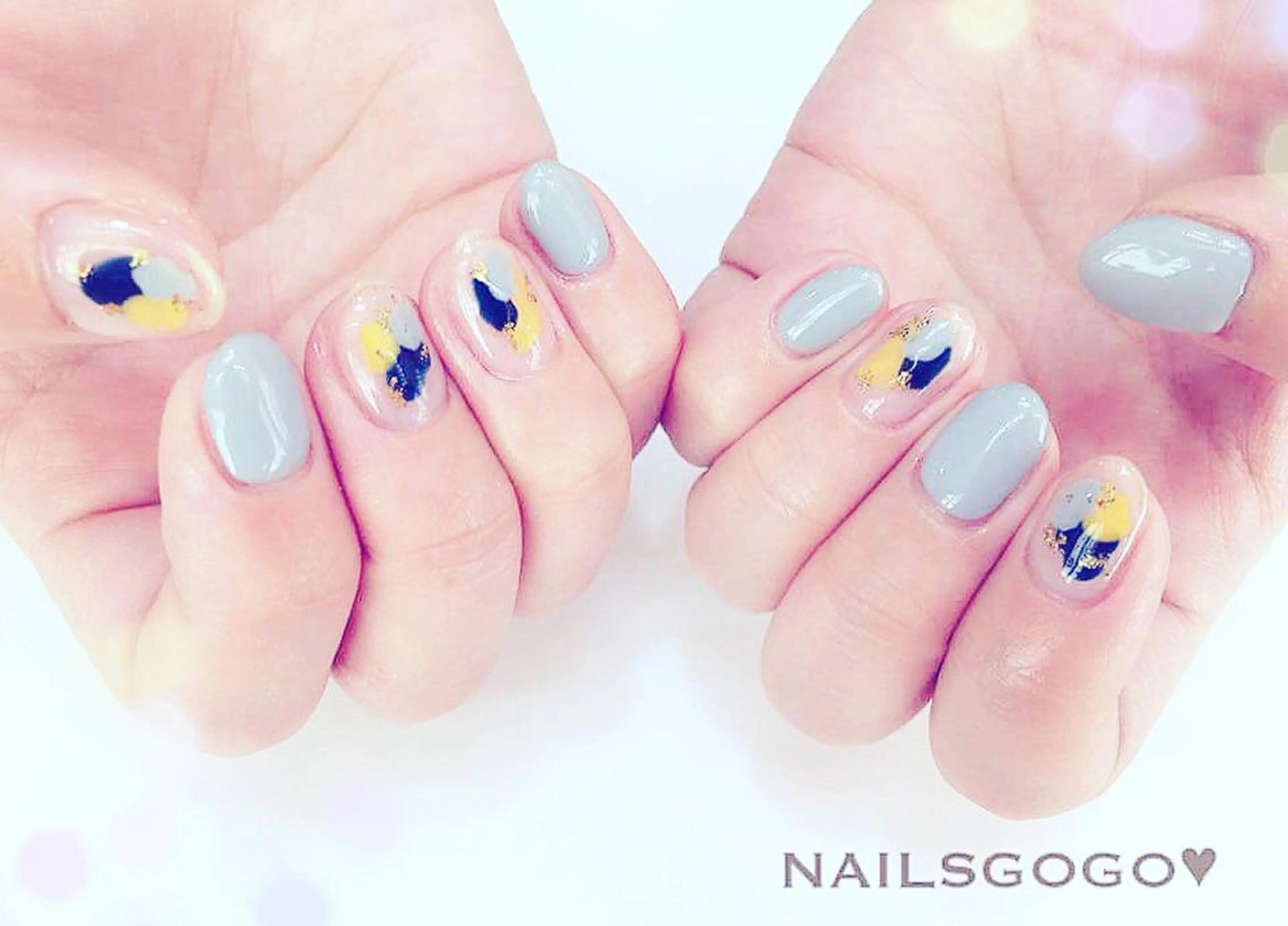 ネイル アートネイル フットネイル 卒業式 ミラーネイル 持ち込み NAILSGOGO shibuyaのネイルデザイン