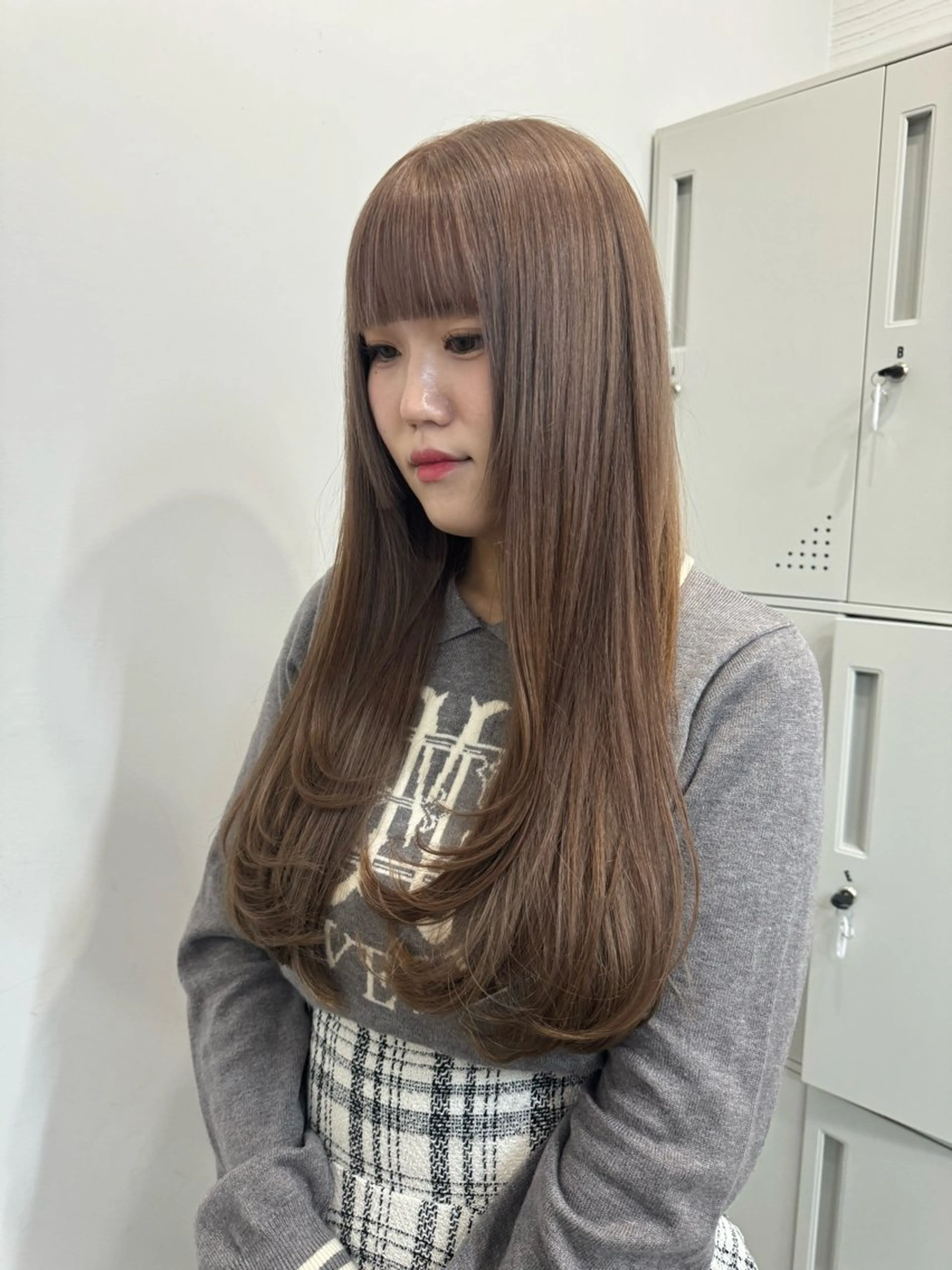 ロング 韓国風ヘア レイヤーカット ロング sunc所属・こはる/韓国🇰🇷 /レイヤー/カラー♡のヘアスタイル