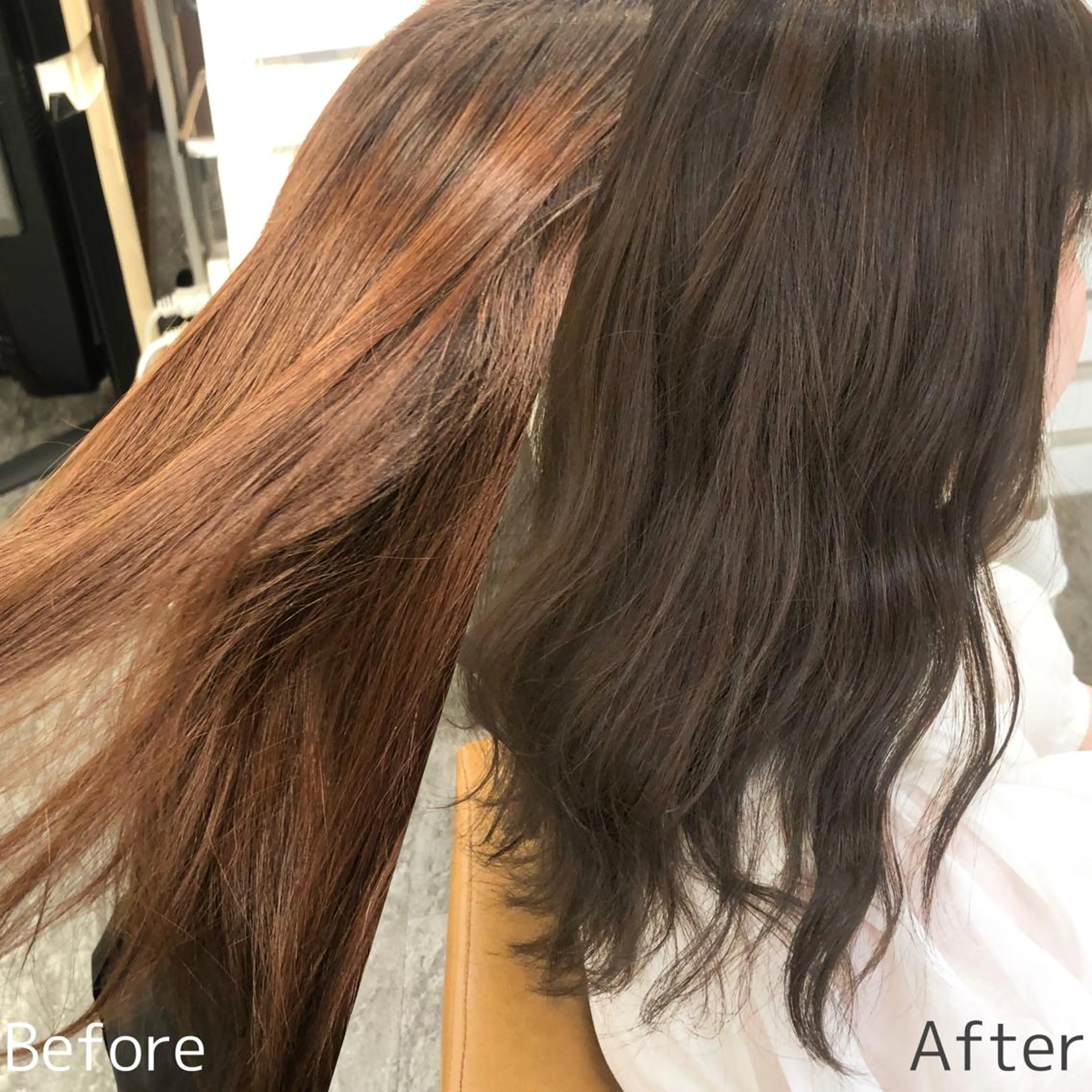 セミロング カラー ヘアアレンジ サービス満足度 No1👑植田愛夕のヘアスタイル