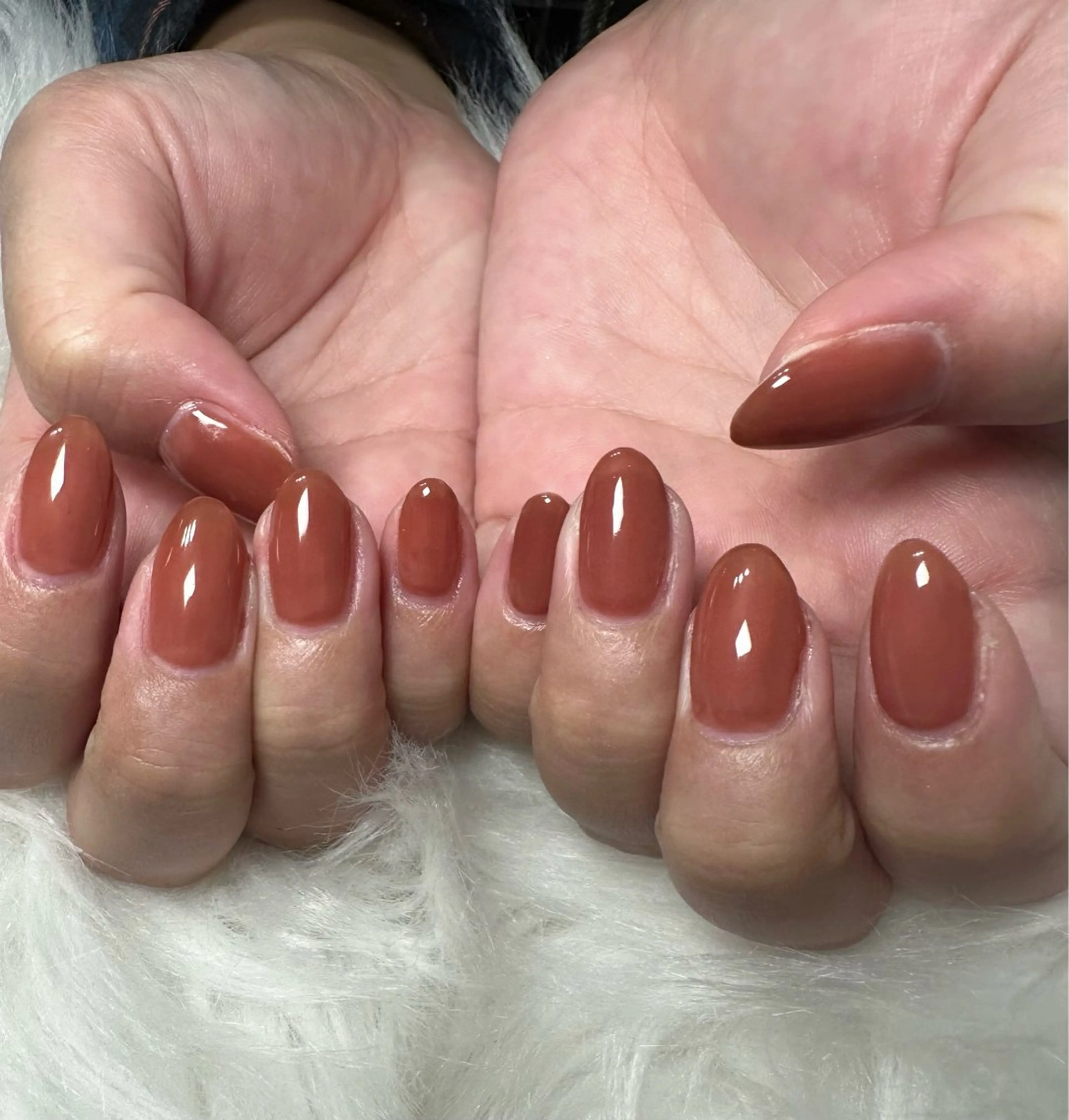 ネイル ワンカラーネイル シンプルネイル nail&eye pang hinaのネイルデザイン