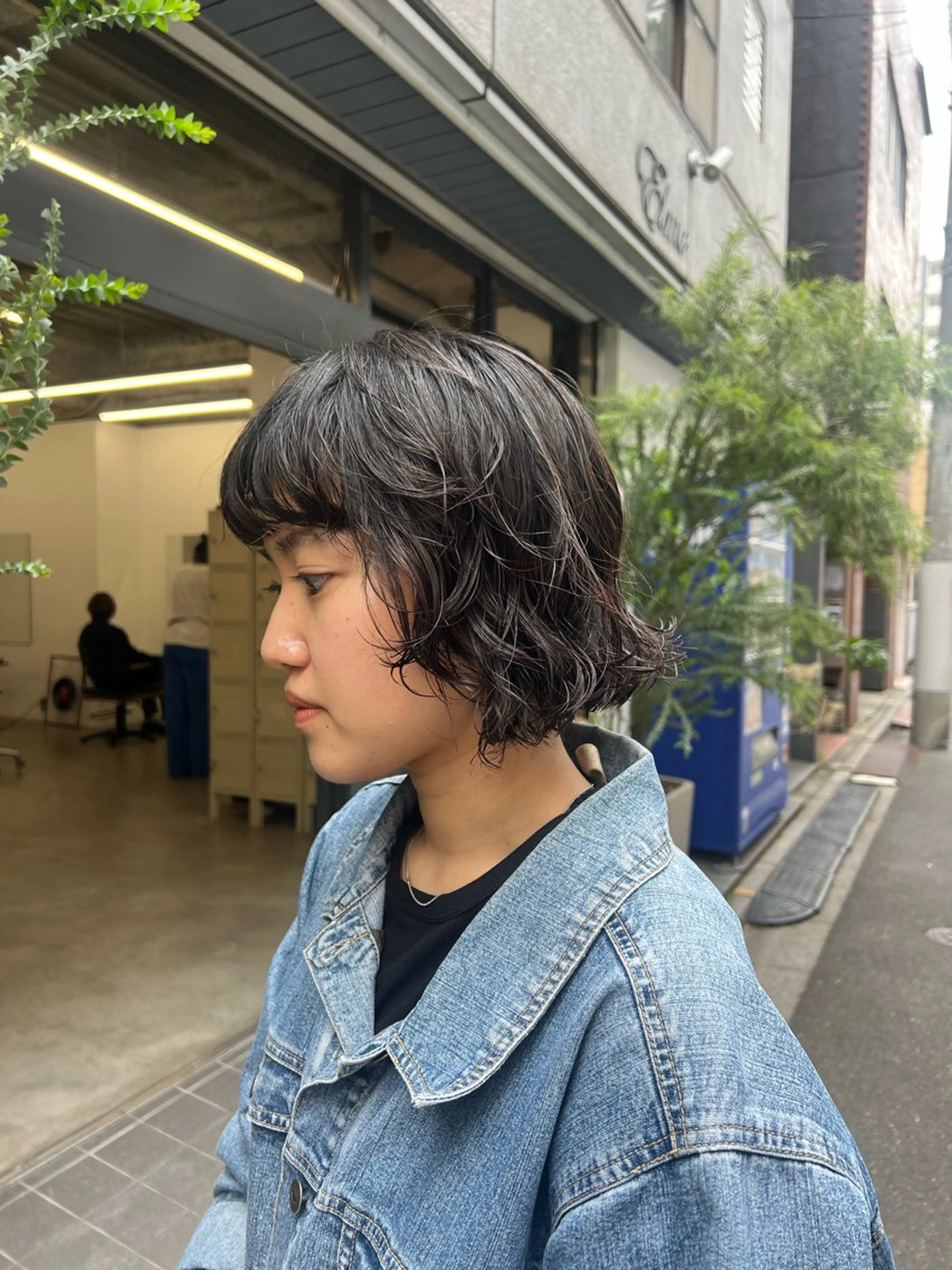 ミディアム パーマ パーマ×透明感カラー MIOのヘアスタイル