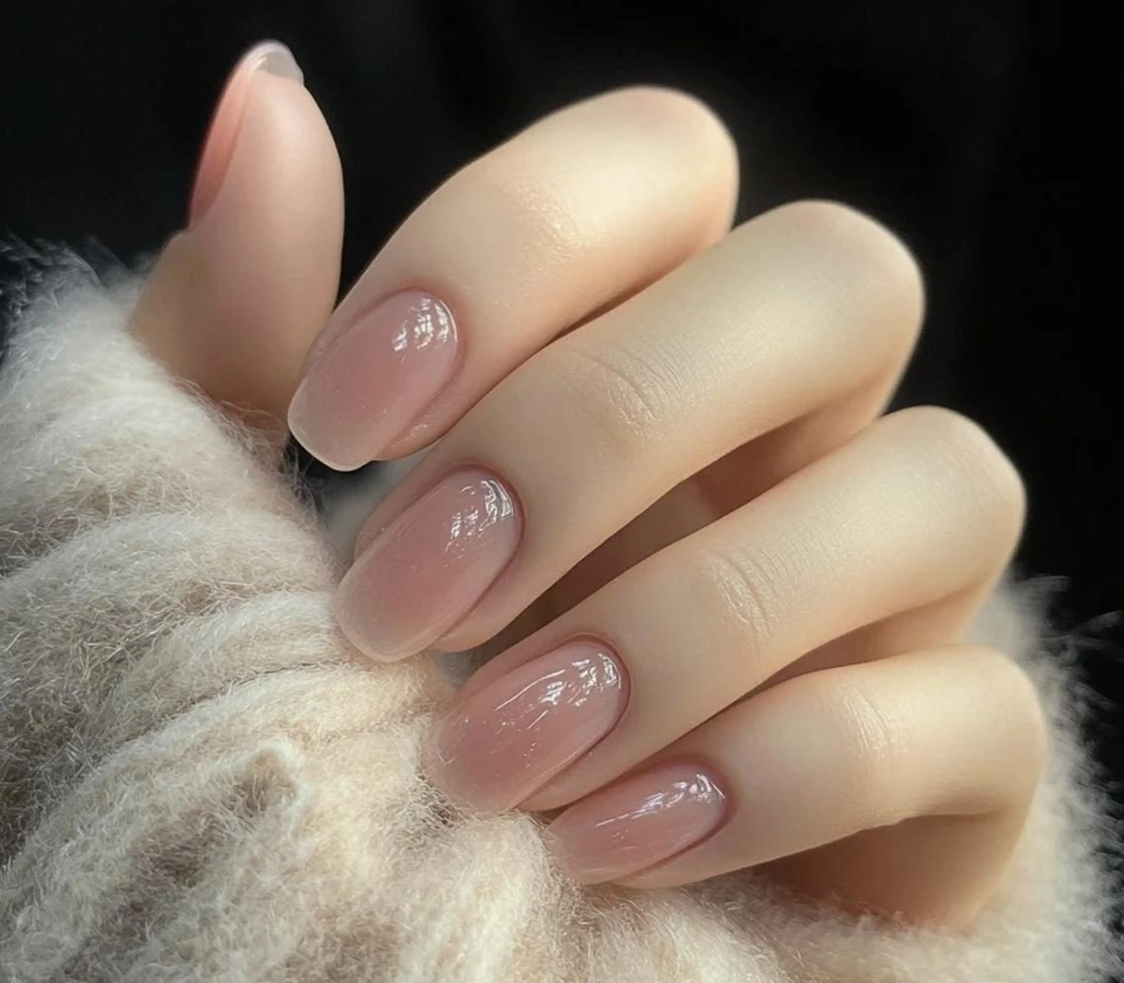 ネイル ワンカラーネイル AB マツエクネイルサロンのネイルデザイン