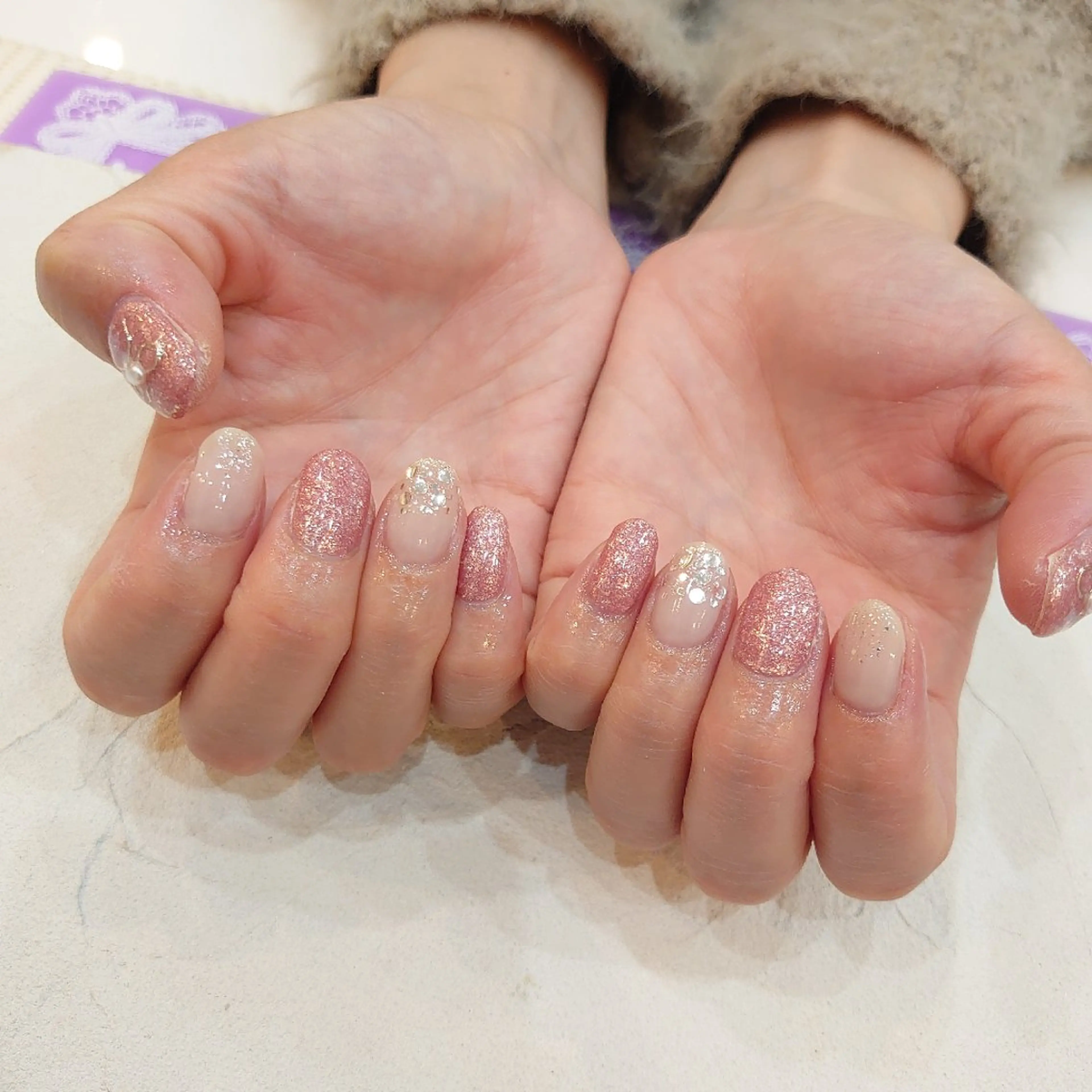 ネイル ジェルネイル パラジェル リボン 春ネイル Bianca TANAKAのネイルデザイン