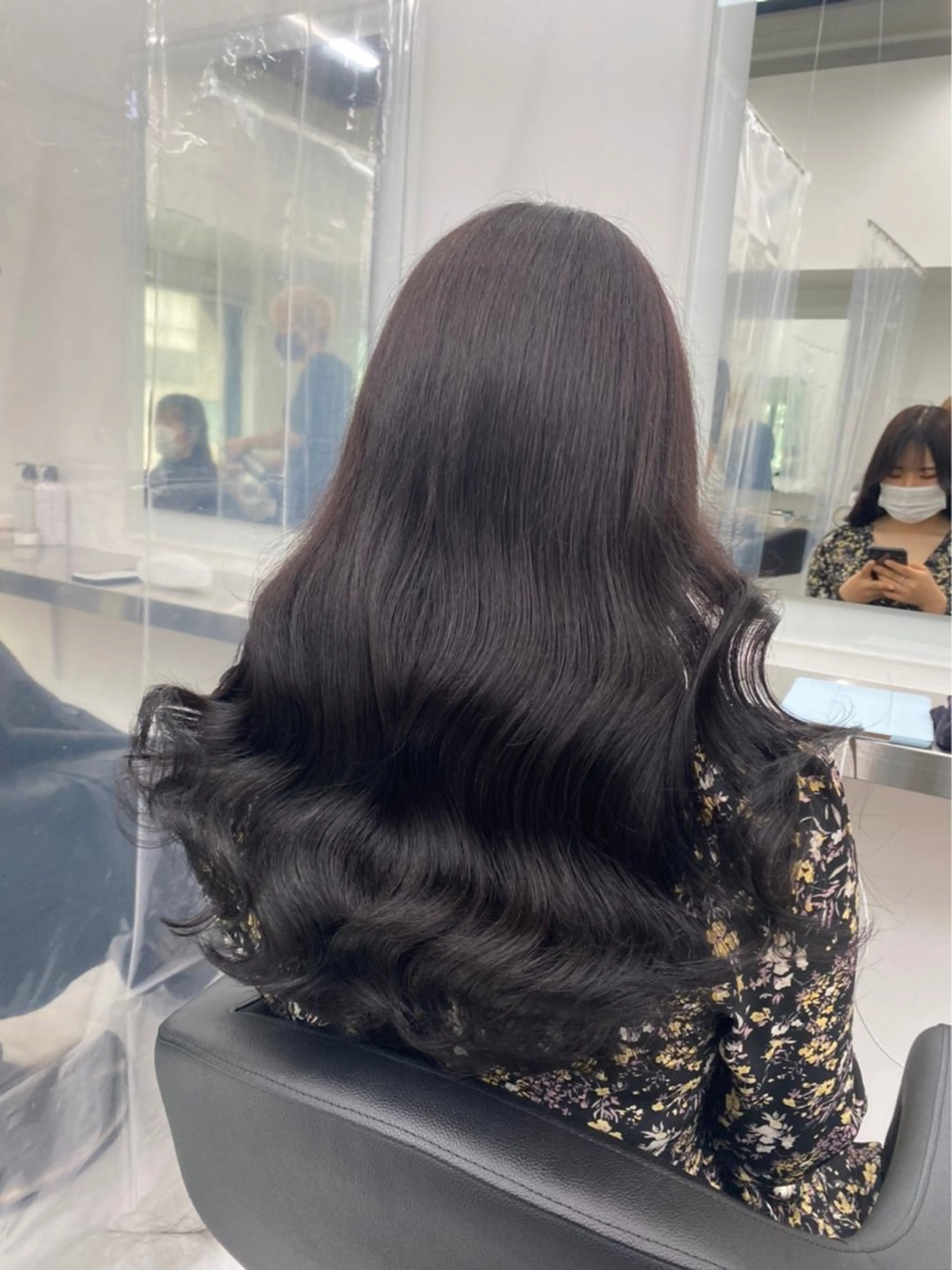 ロング カラー ヘアアレンジ 透明感カラー ヘアカラー 色気ある大人カラー /ブリーチなしのヘアスタイル