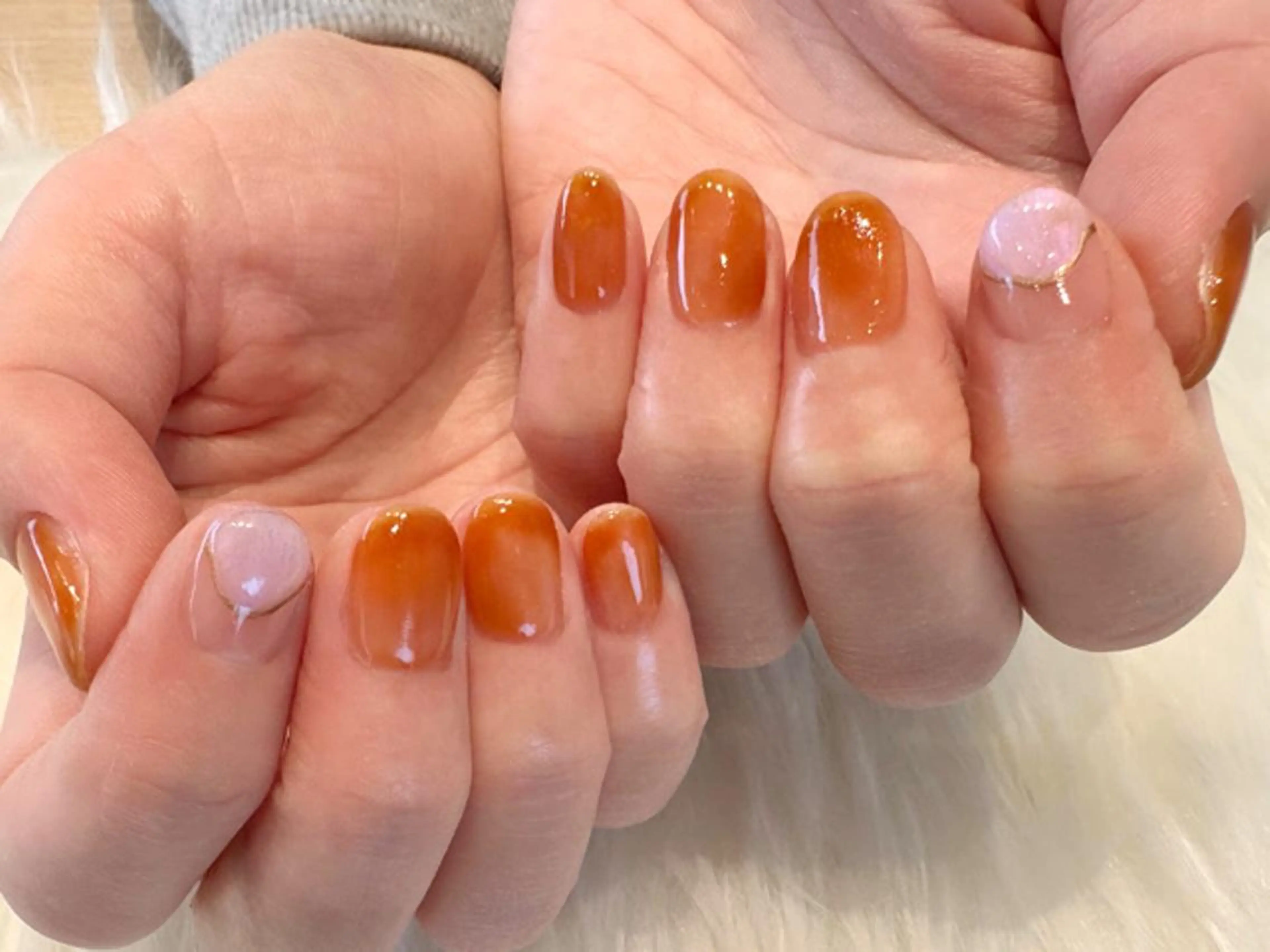 ネイル ニュアンスネイル ハンドネイル Kanai Harukaのネイルデザイン