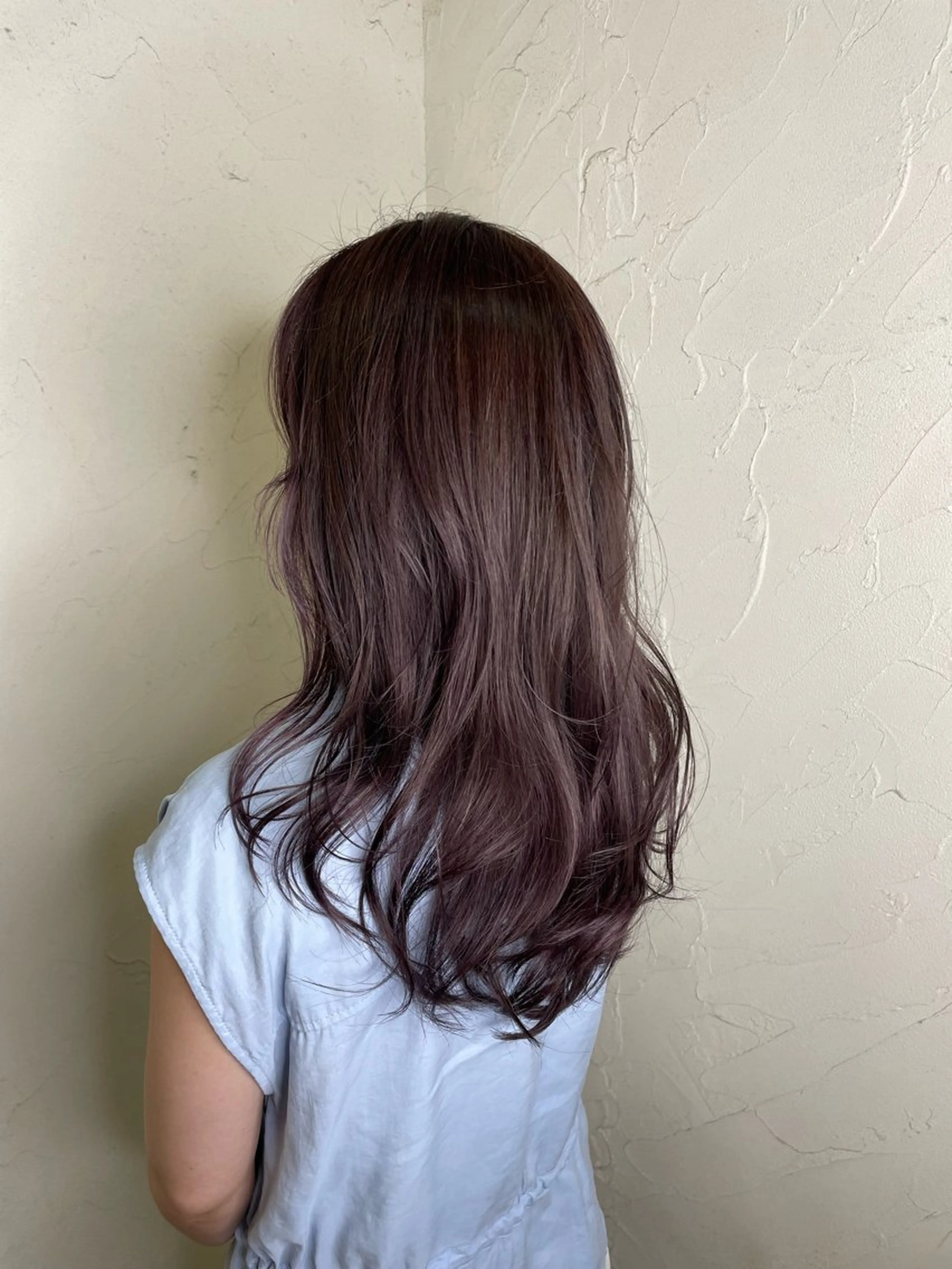 ロング カラー ヘアアレンジ 透明感カラー 清水 南紗のヘアスタイル