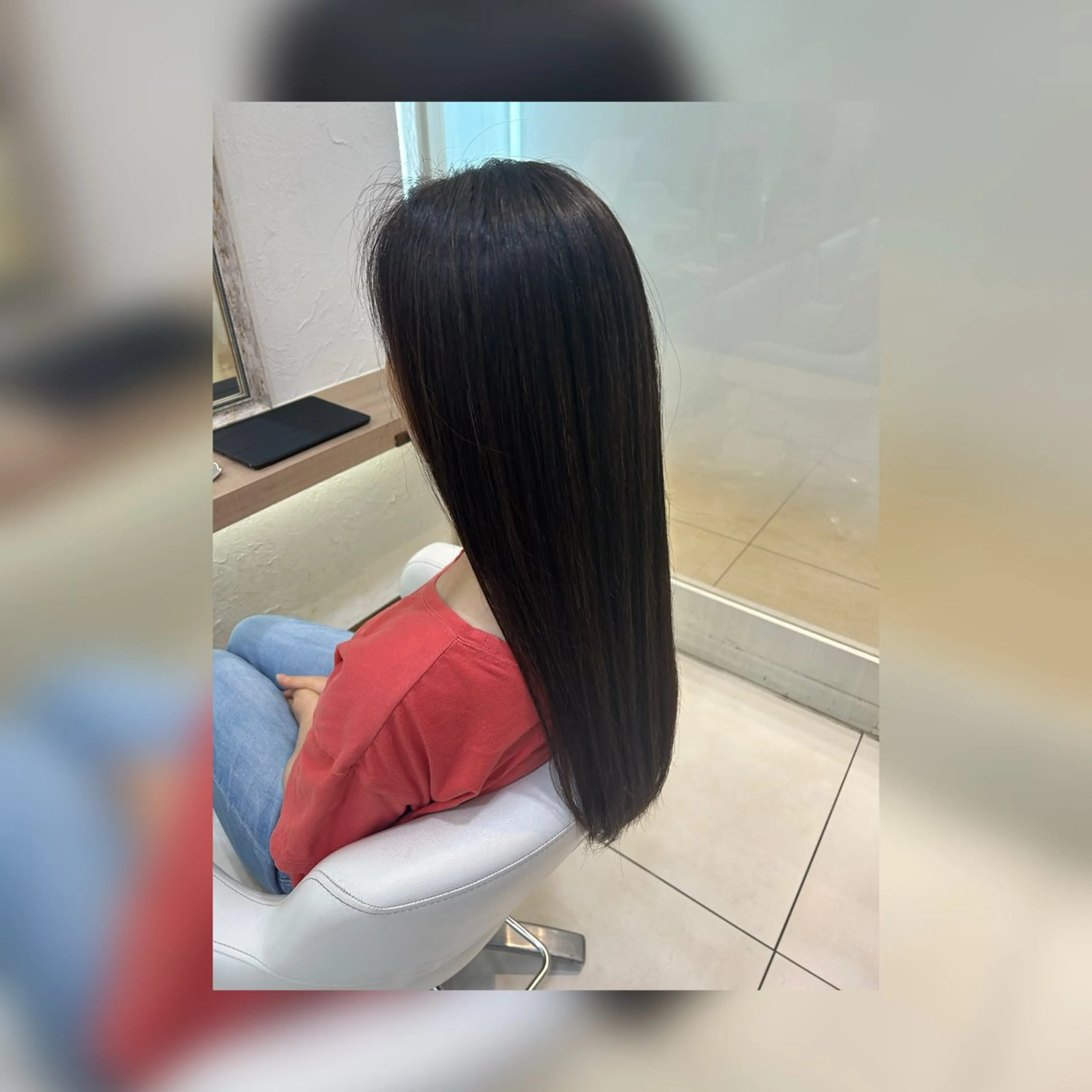 ロング カラー 艶質改善/縮毛矯正 ササキナツミのヘアスタイル