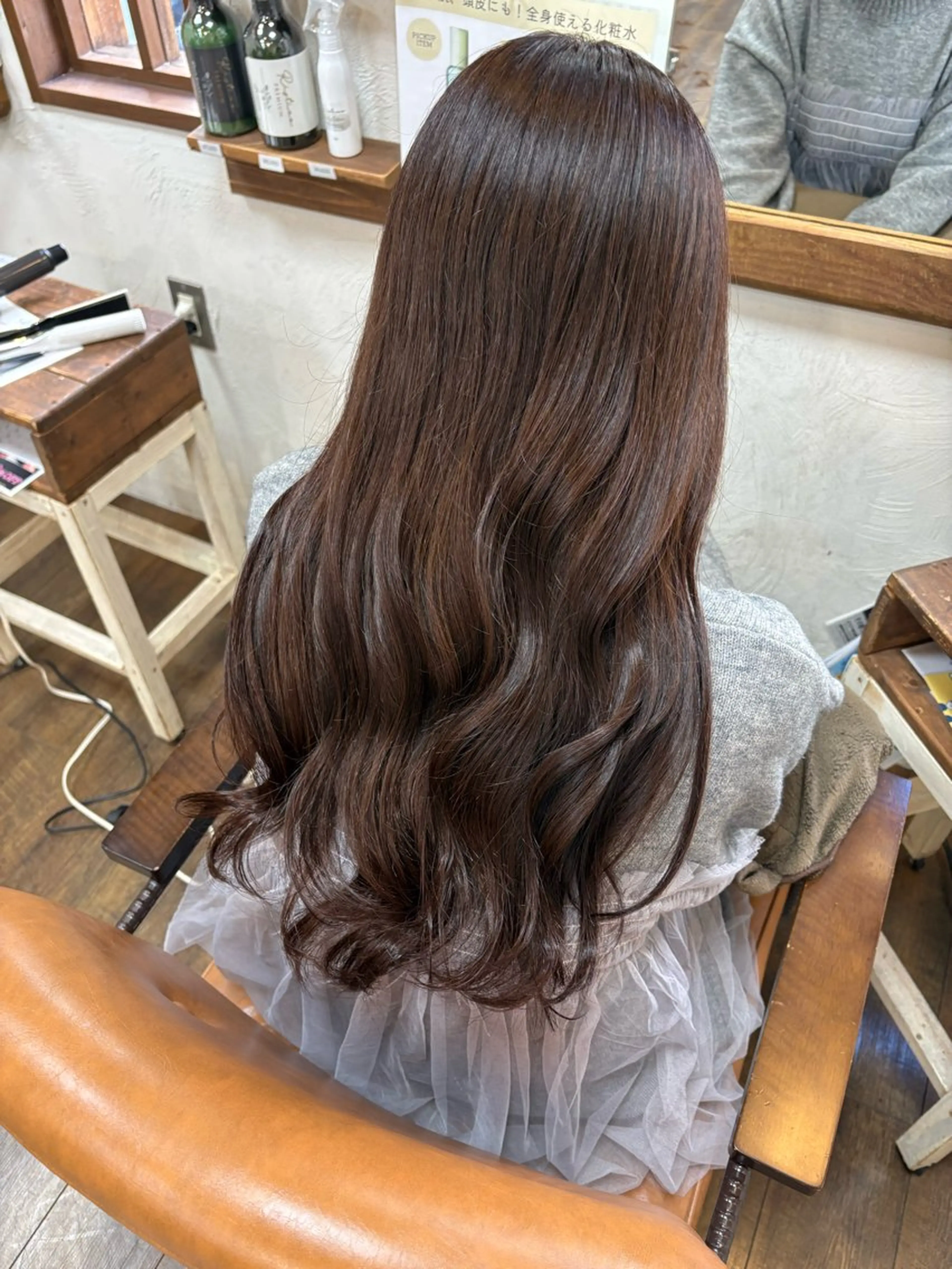 ロング カラー ヘアカラー chacha blanc元山のヘアスタイル