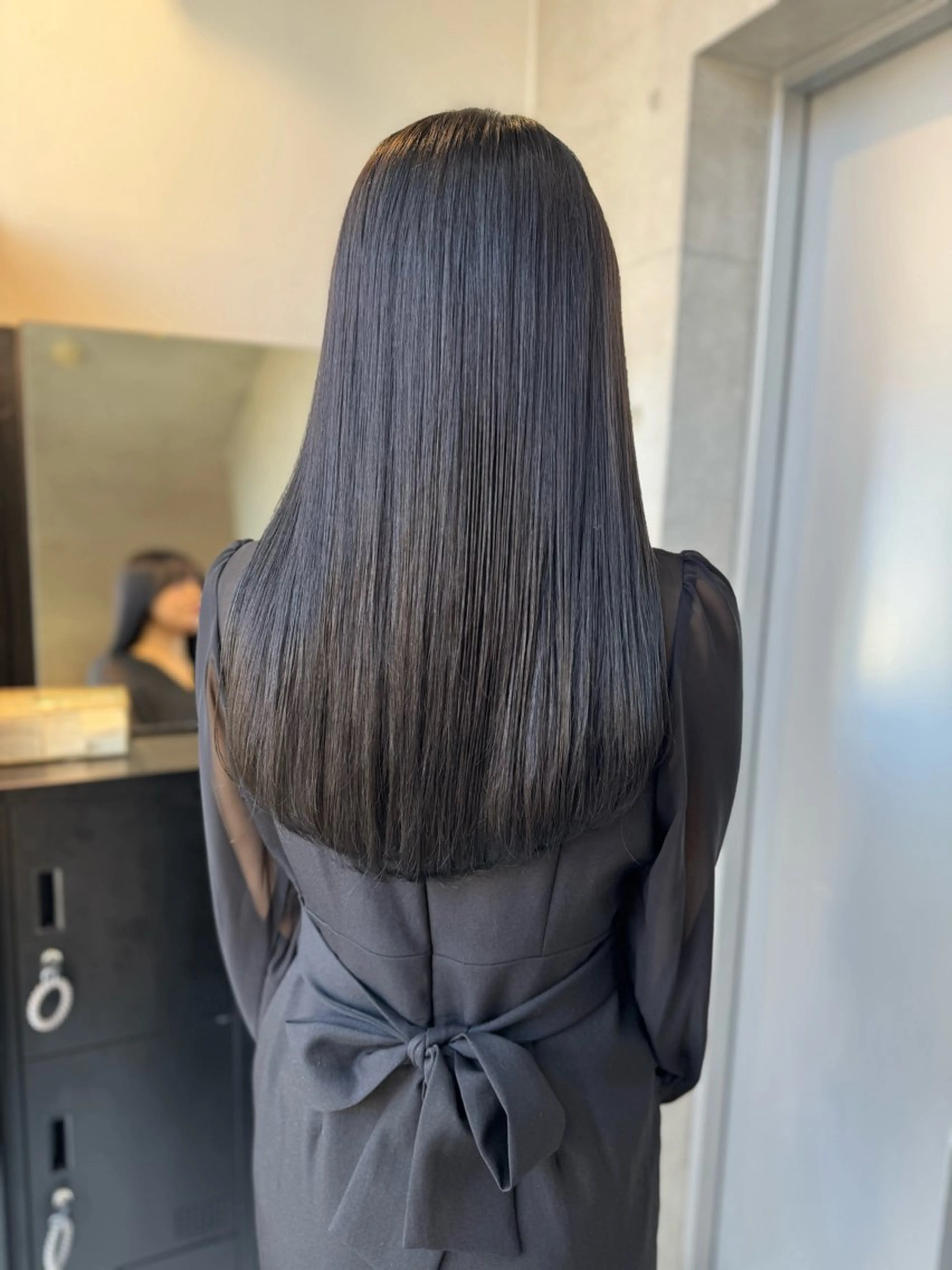 ロング カラー パーマ ヘアアレンジ カット ヘアカラー トリートメント 透明感/オリーブ/ グレージュ/YUKAのヘアスタイル