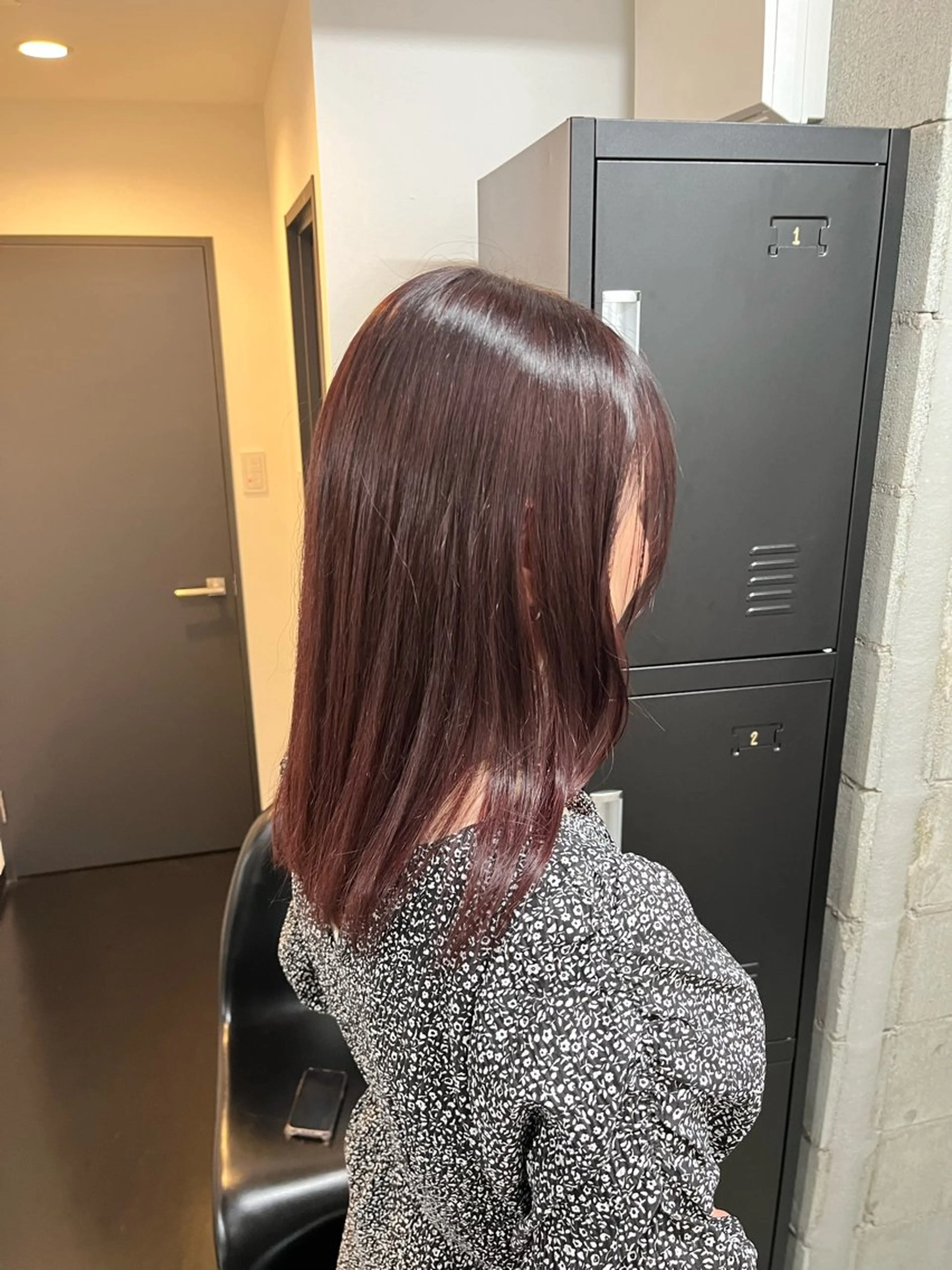 ロング ピンクブラウン 薬院/駅近/ カラーモデル/募集中のヘアスタイル