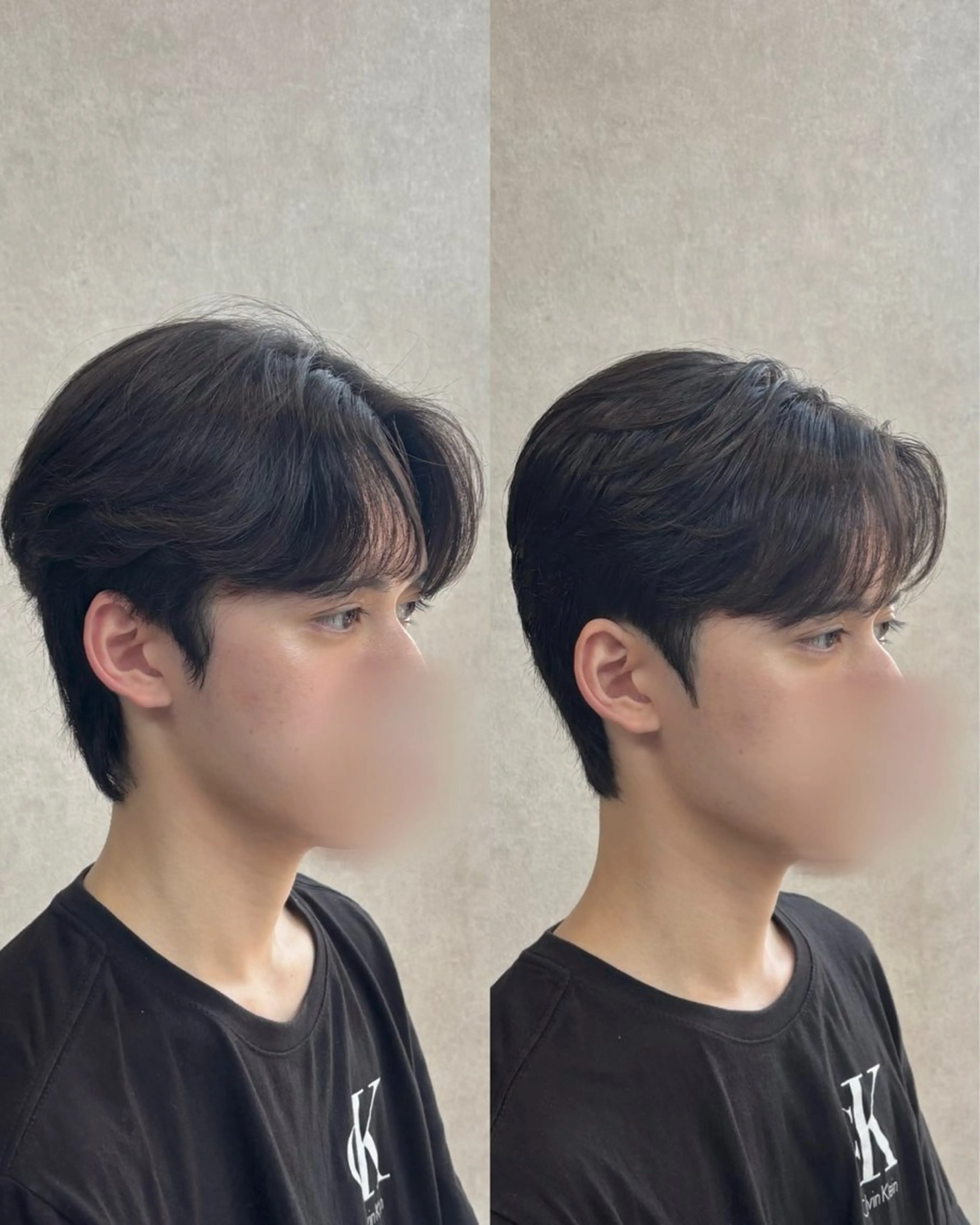 ショート パーマ メンズ カット パーマ 縮毛矯正 トリートメント 韓国メンズヘア/ ダウンパーマ/歩夢のヘアスタイル