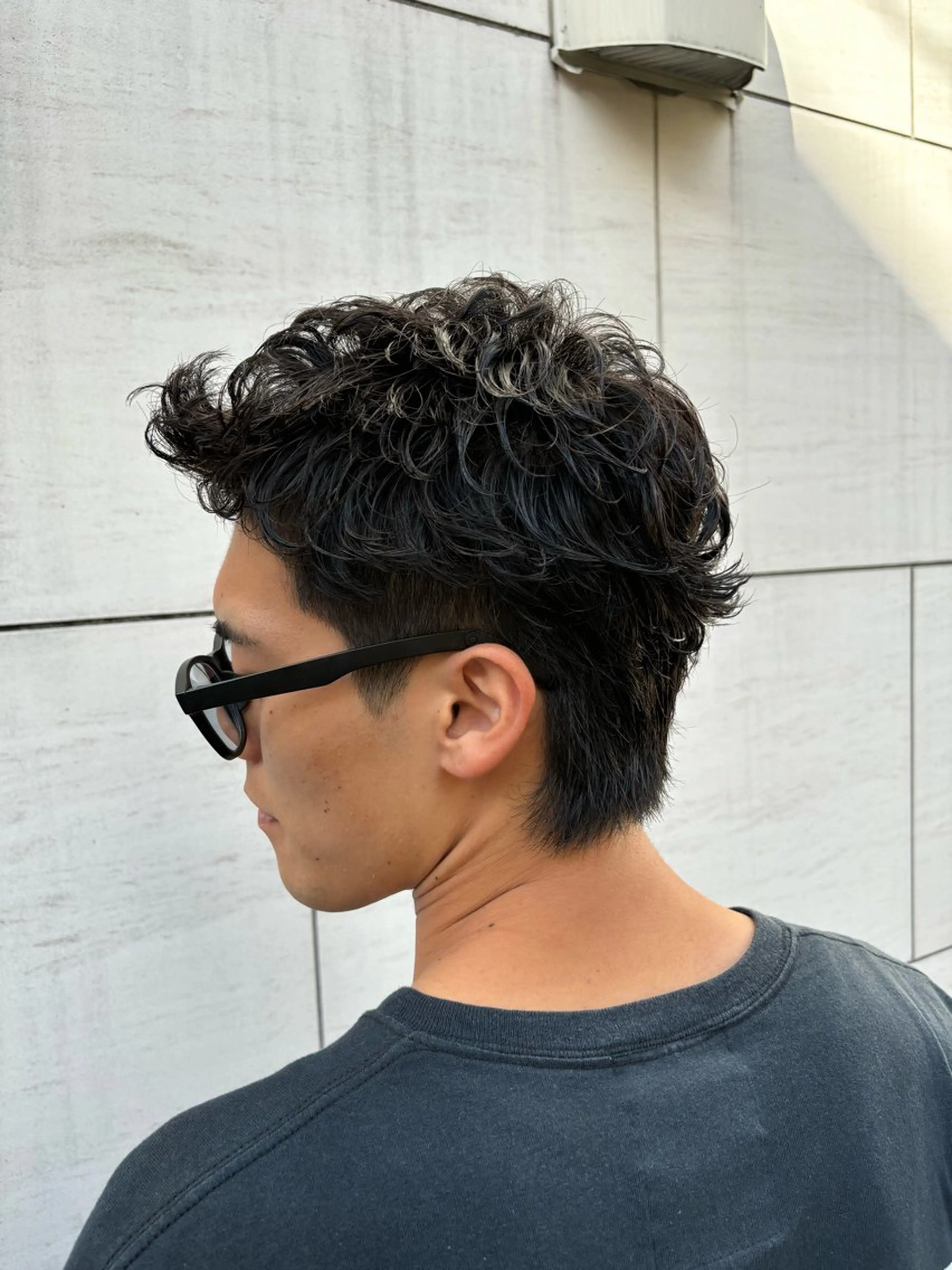 ショート パーマ メンズ メンズパーマ ニュアンスパーマ organic+tricot所属・小山 奈津のヘアスタイル