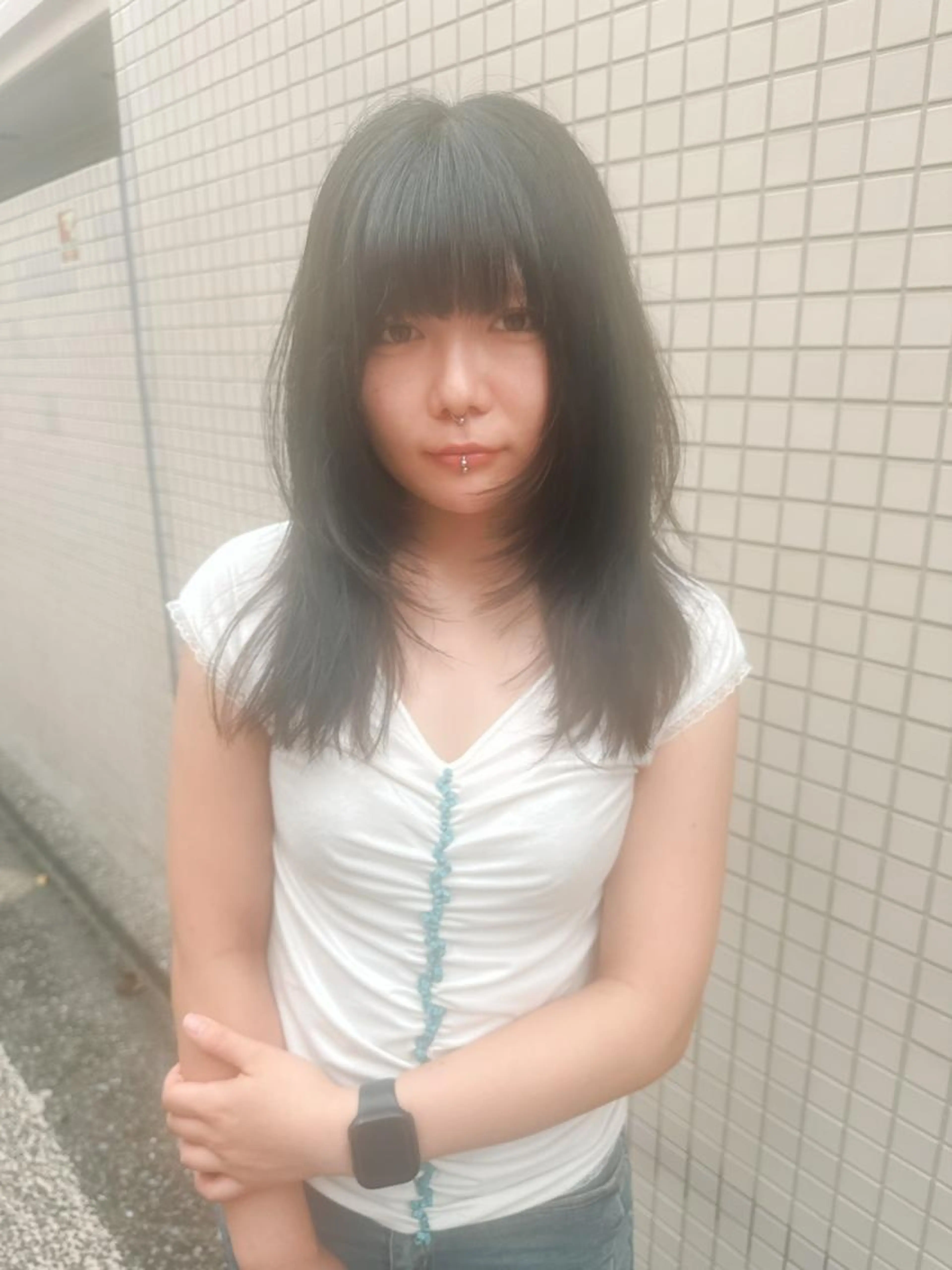 【就活・実習向け／落ちる黒◎】フェイクブラック／偽黒染め／ダークグレージュ／ネイビーブラック（カット追加可）の写真