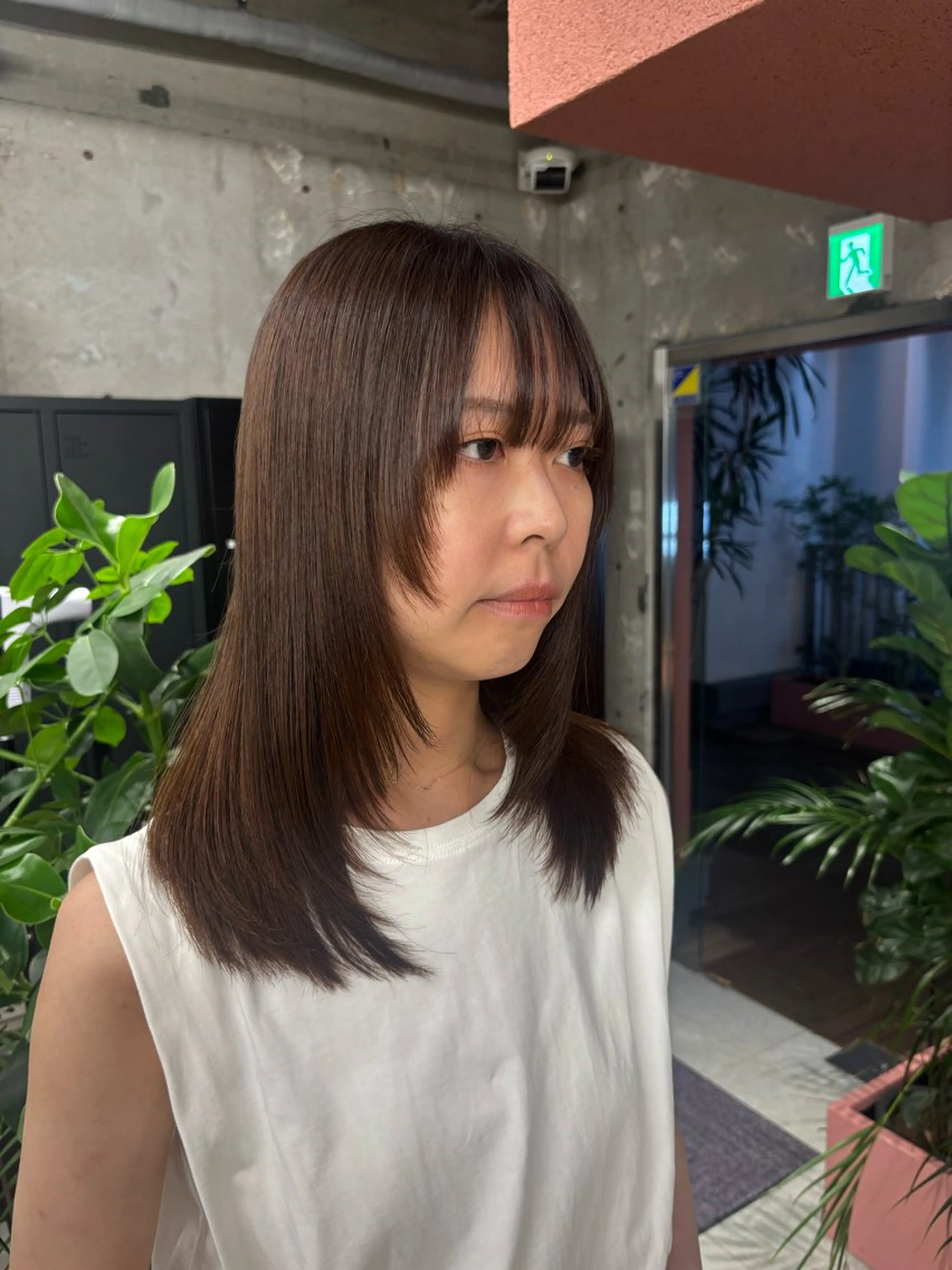 セミロング レイヤーカット カット トリートメント ほらぐち るいのヘアスタイル