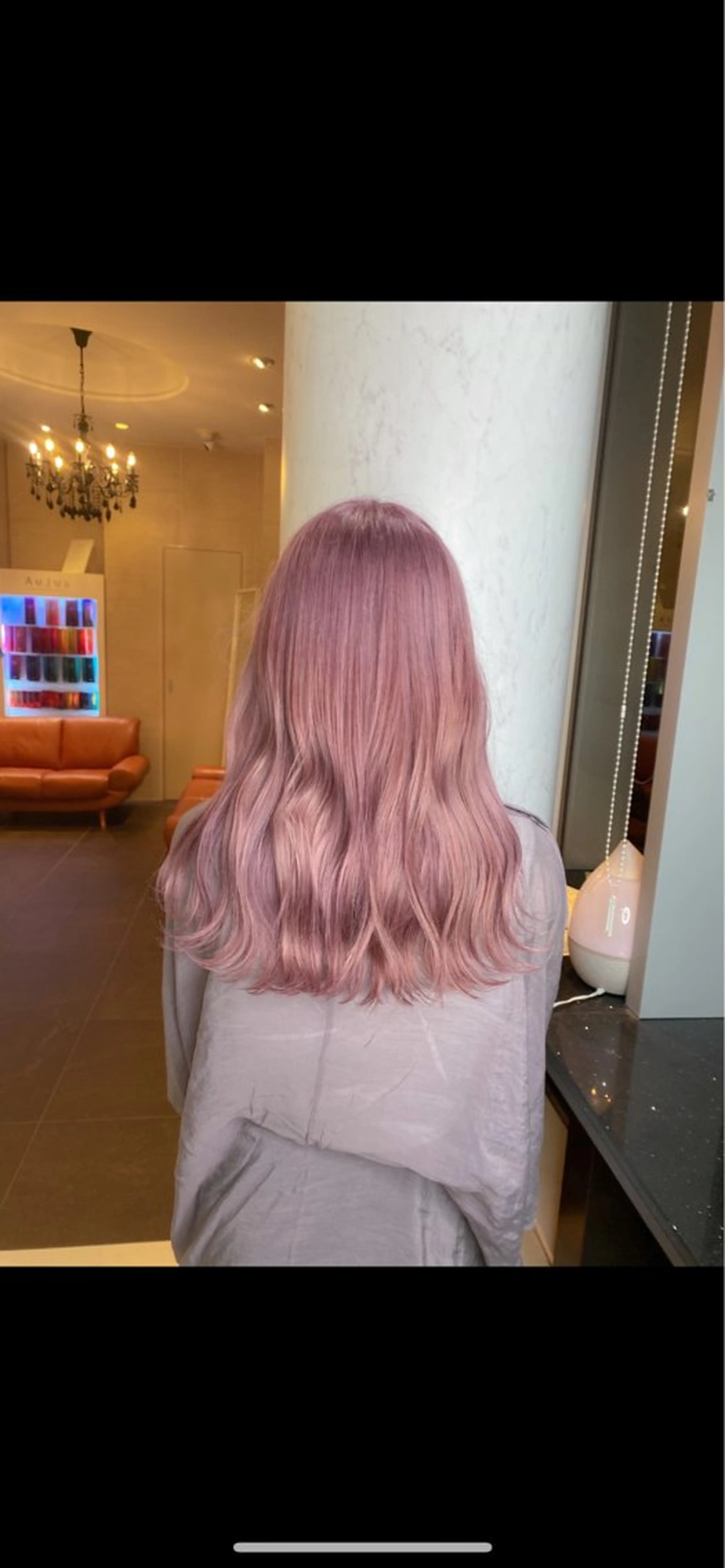 セミロング カラー ベージュカラー ピンクカラー ピンクベージュ 🌱ブリーチ・透明感 カラー/mapi🦭のヘアスタイル