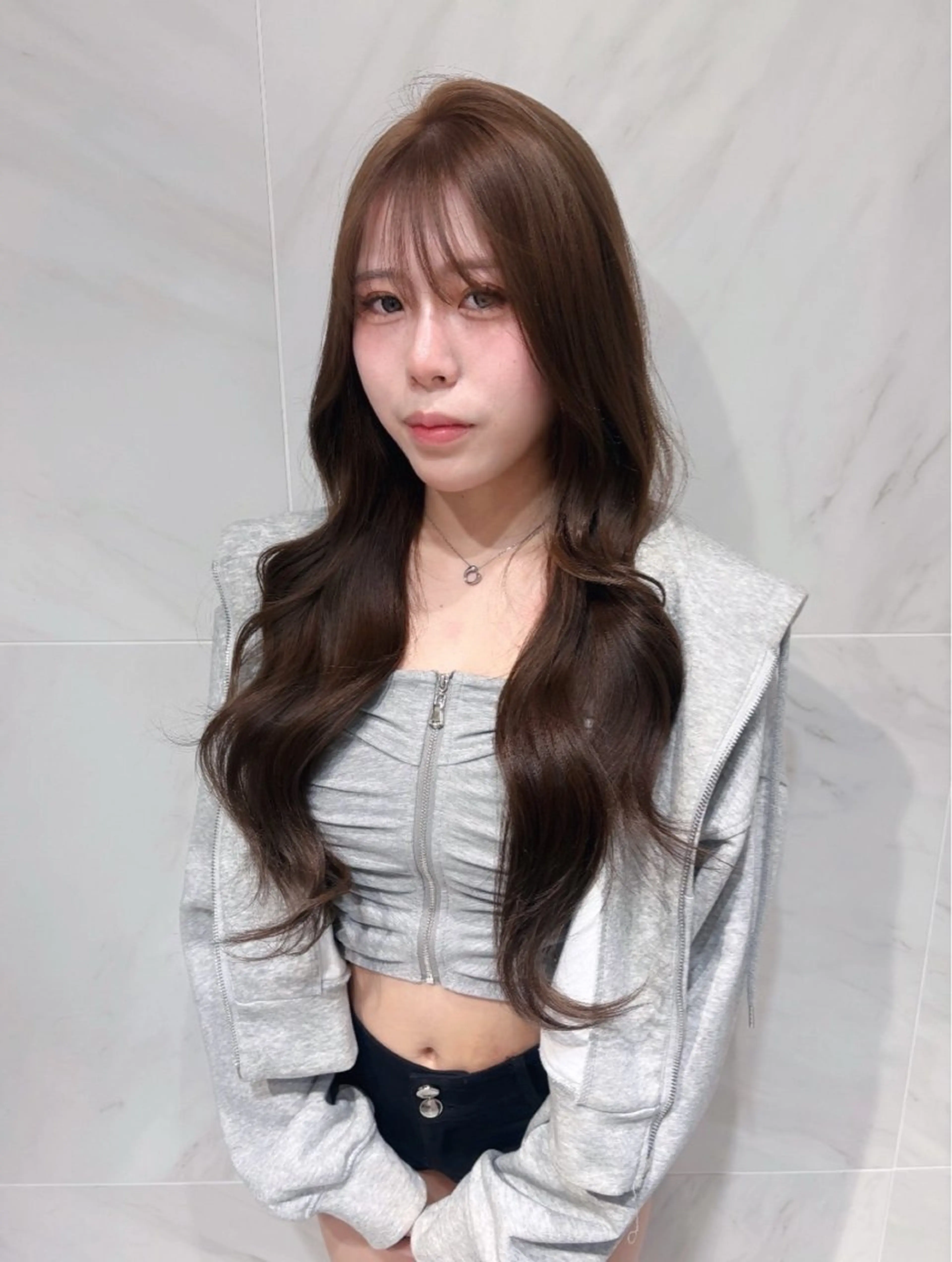 ロング カラー ヘアカラー ワンホン/韓国ヘア 🤍amiのヘアスタイル