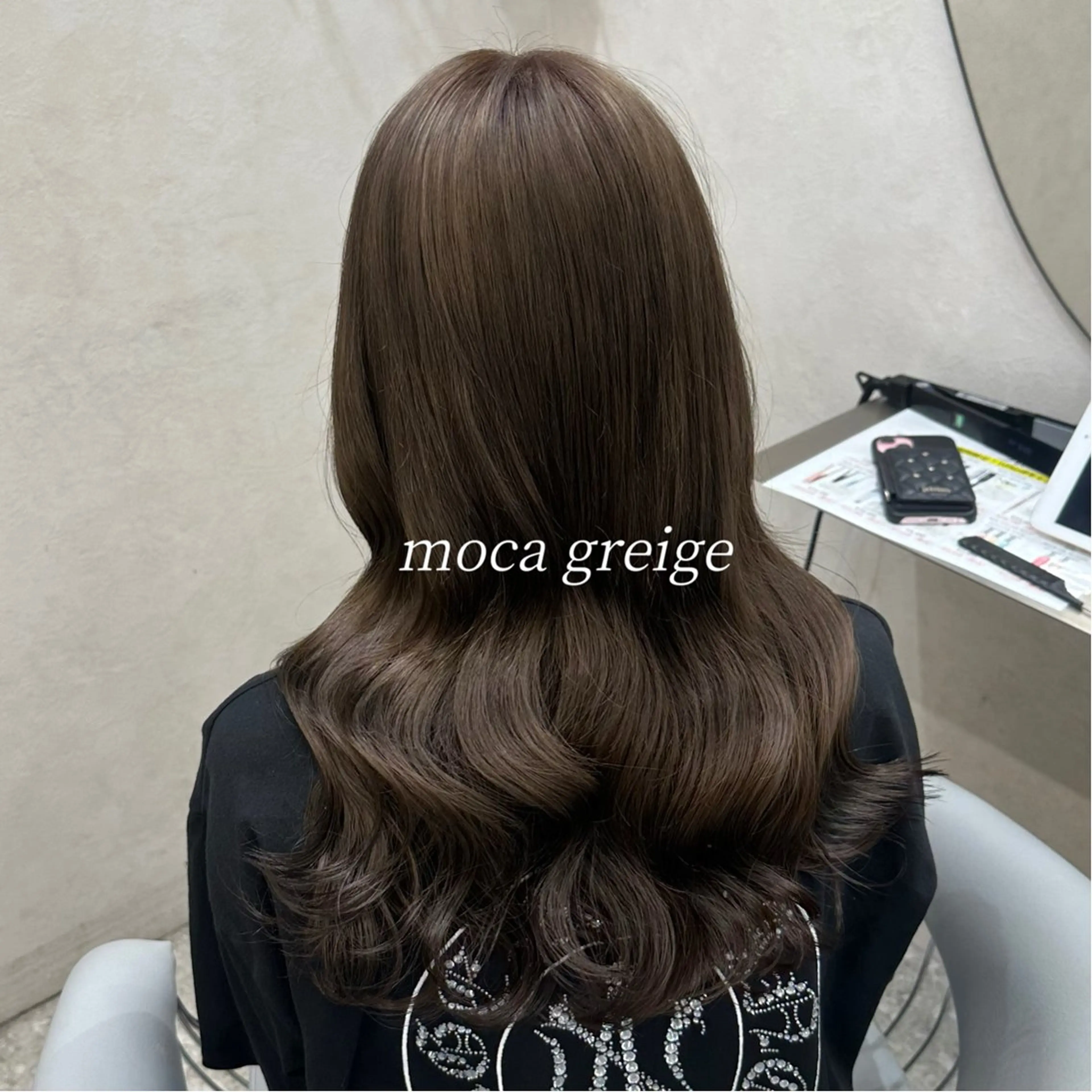 ロング カラー ブリーチ 透明感カラー グレージュ カット ヘアカラー トリートメント hina🎀新宿/ エクステ/girlyのヘアスタイル