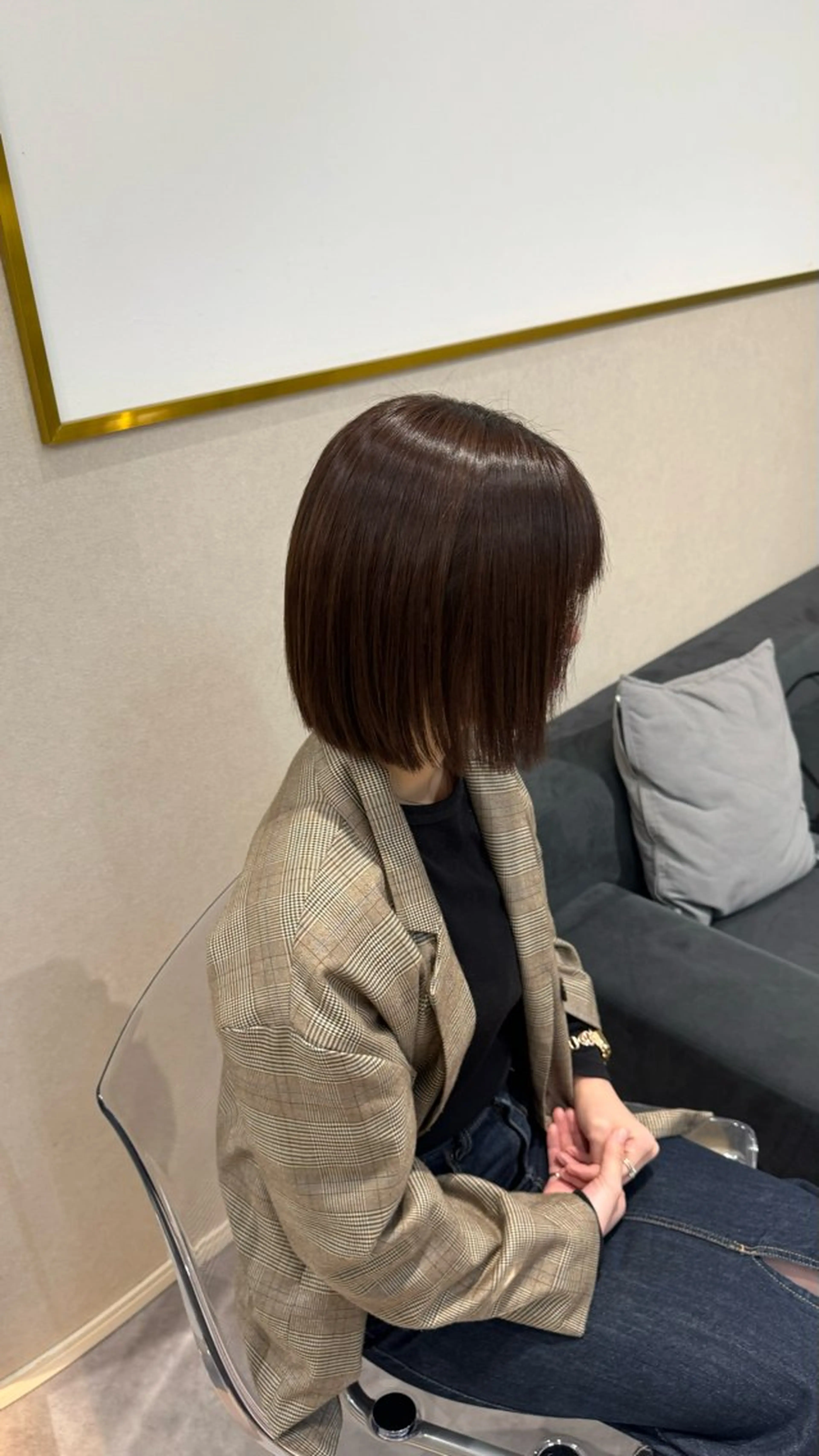 縮毛矯正の写真