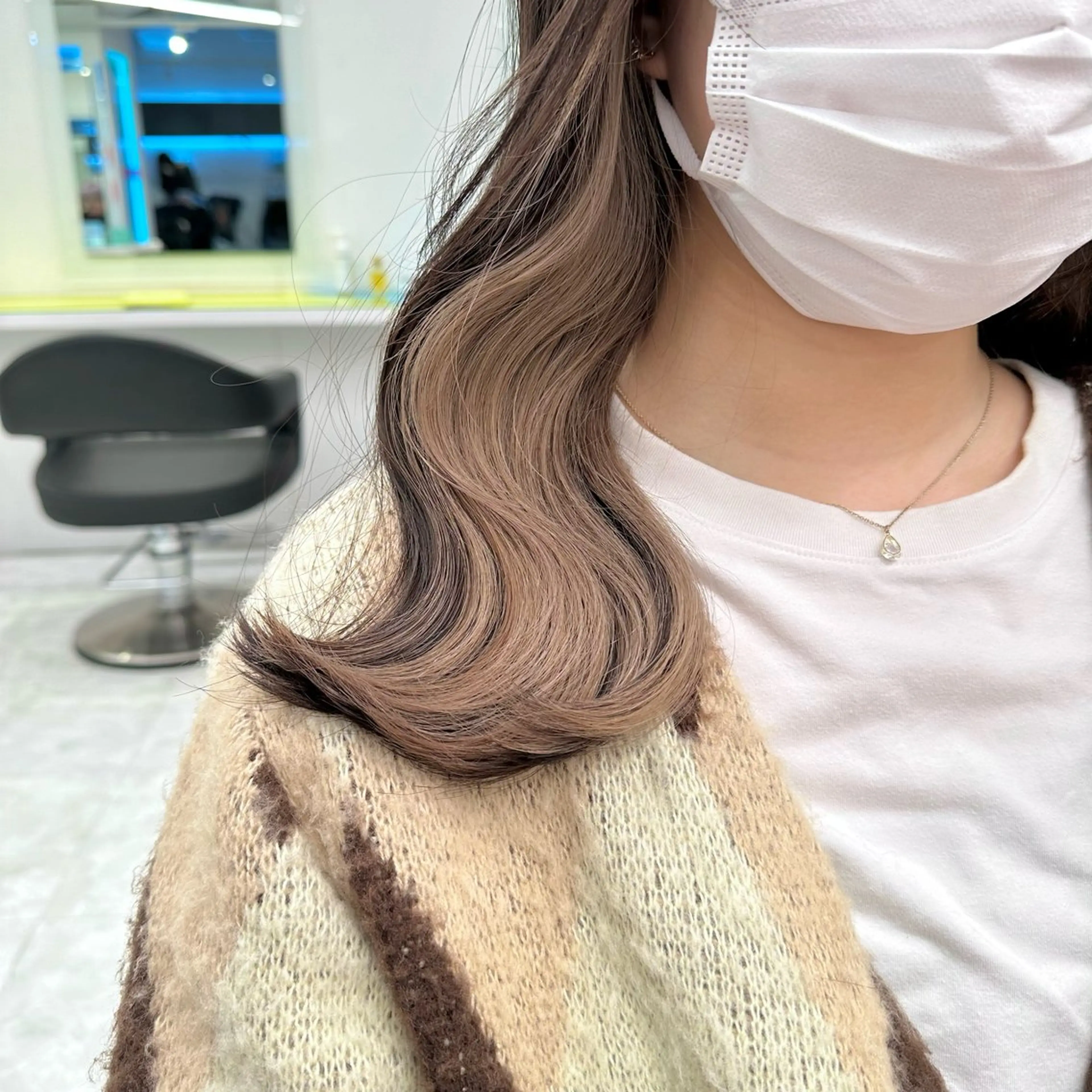 セミロング カラー インナーカラー 髪質改善 ♡ダブルカラー特化♡ miyuのヘアスタイル