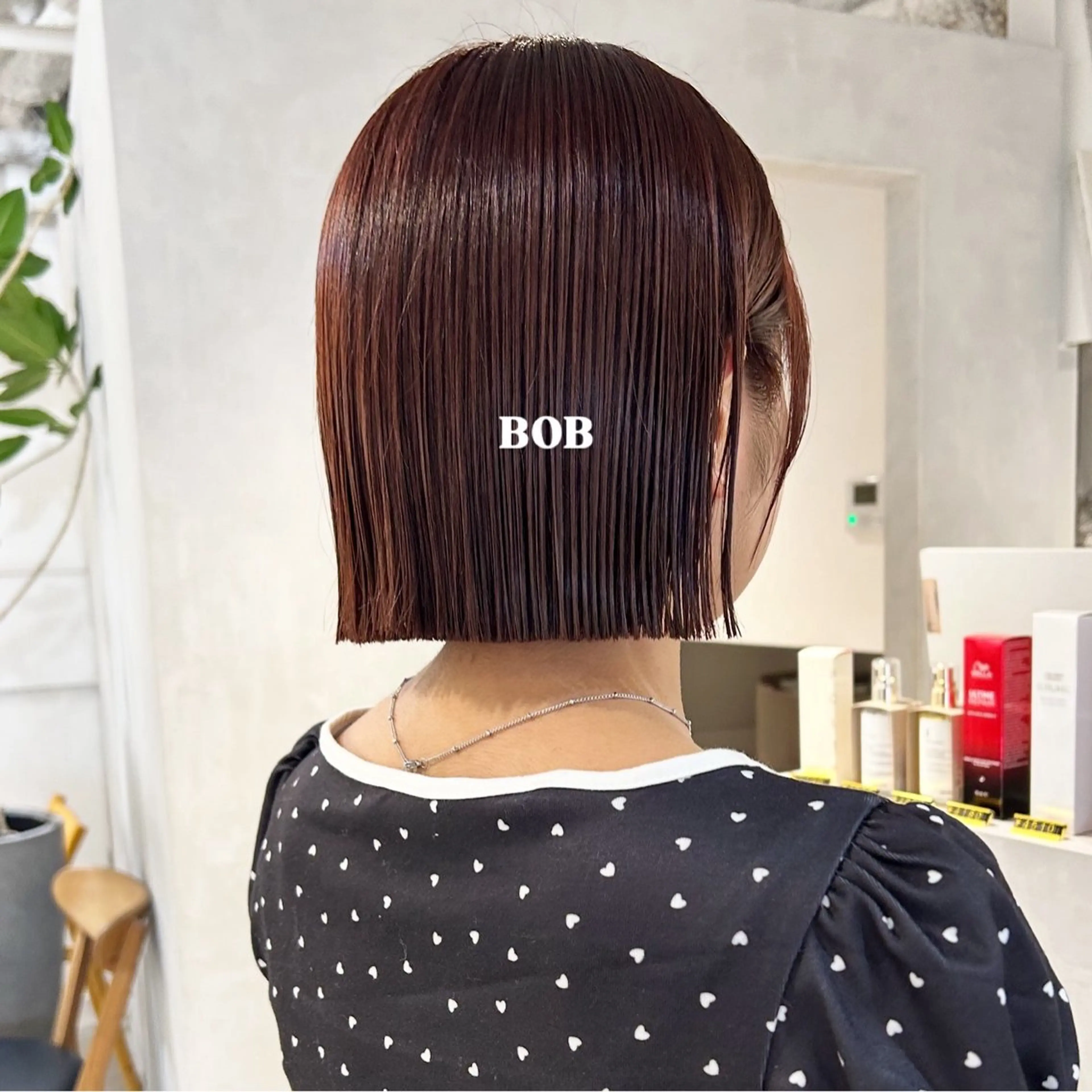ショート カラー カット ヘアカラー トリートメント 切りっぱなしBOB 職人💜Anzuのヘアスタイル
