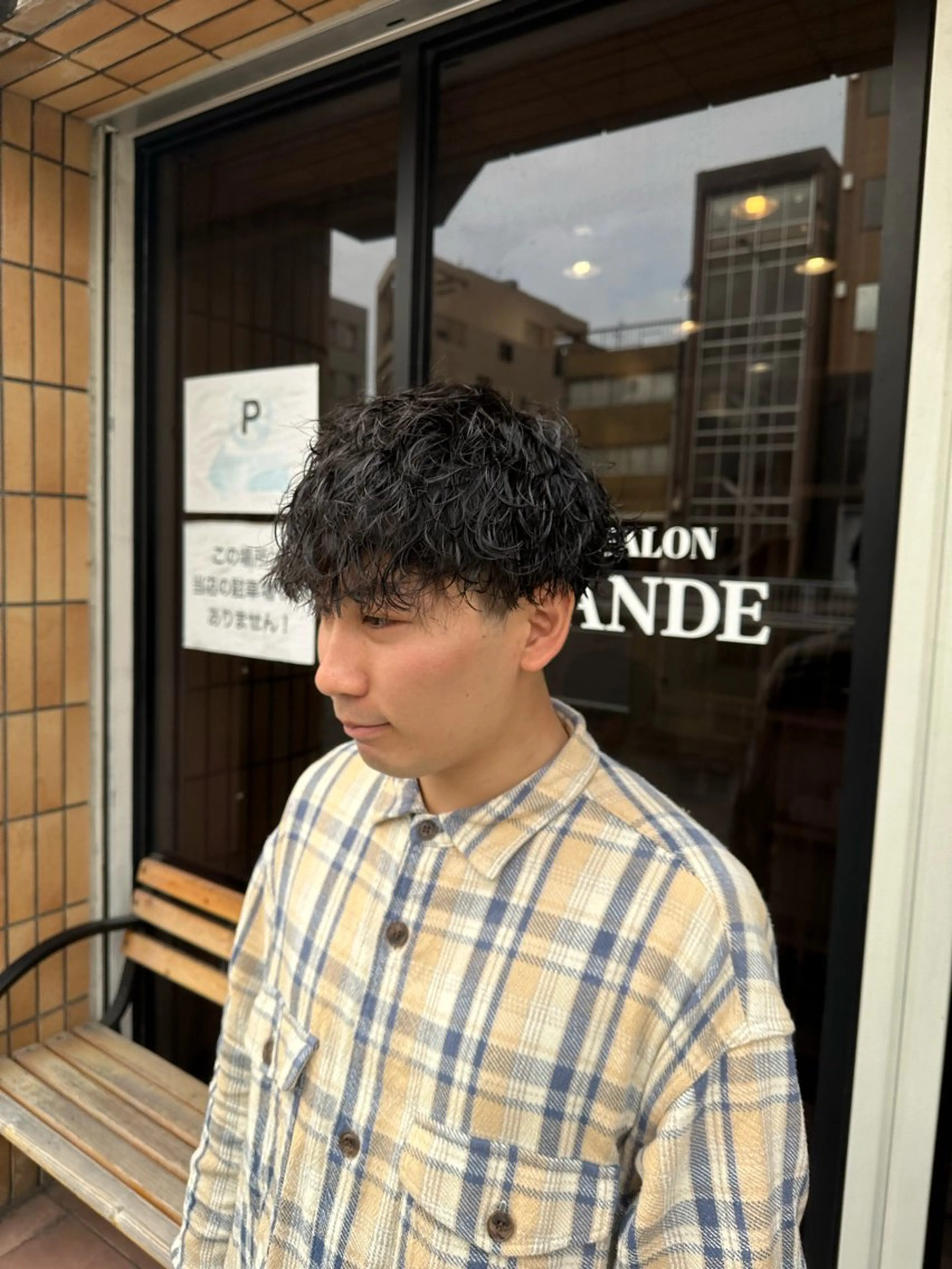 パーマ メンズ キッズ メンズパーマ 波巻きパーマ カット パーマ ハヤシカズキ/カラー ✂/メンズパーマのヘアスタイル