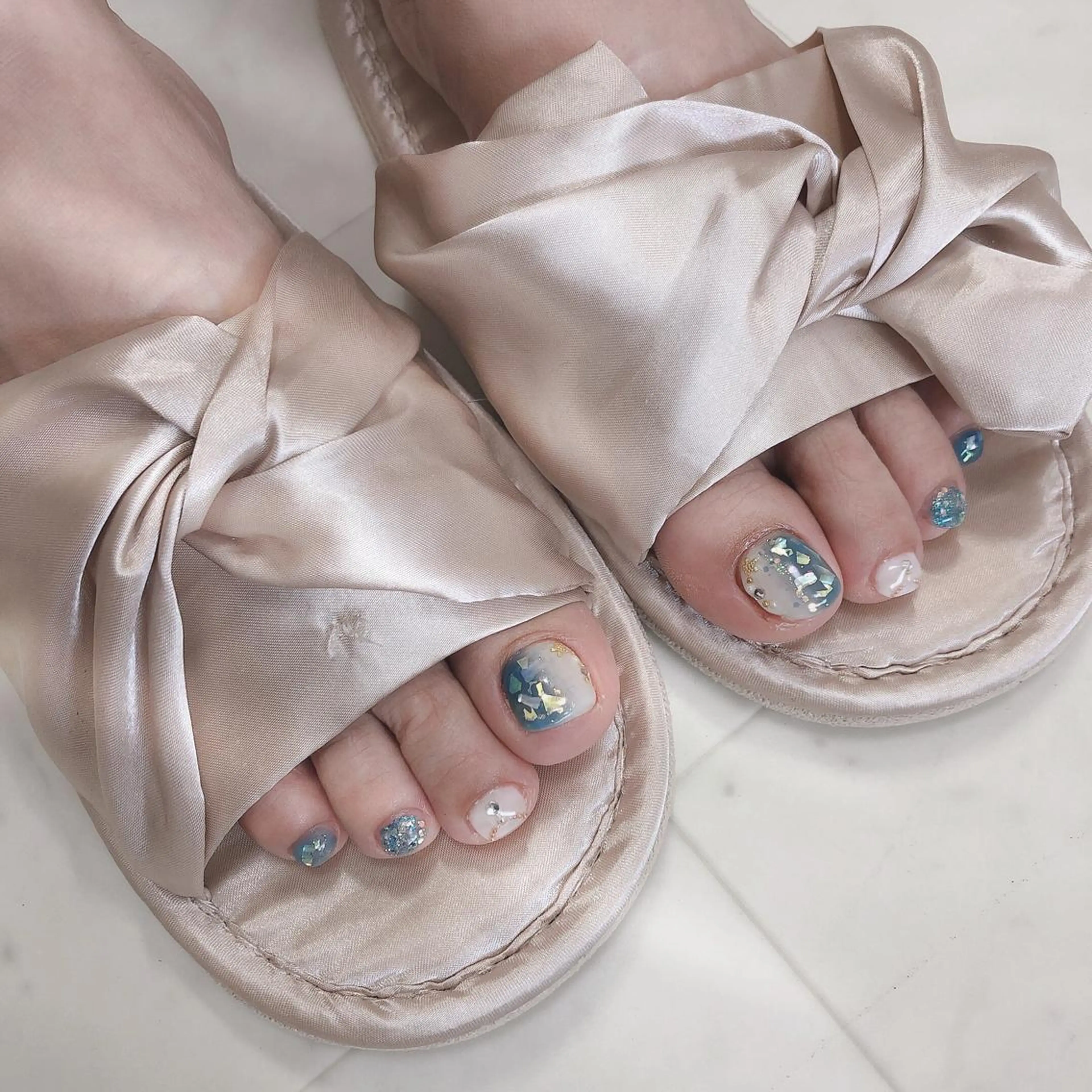 ネイル フットネイル 持ち込み 夏ネイル Re:∅ nail /HIRAMOTOのネイルデザイン