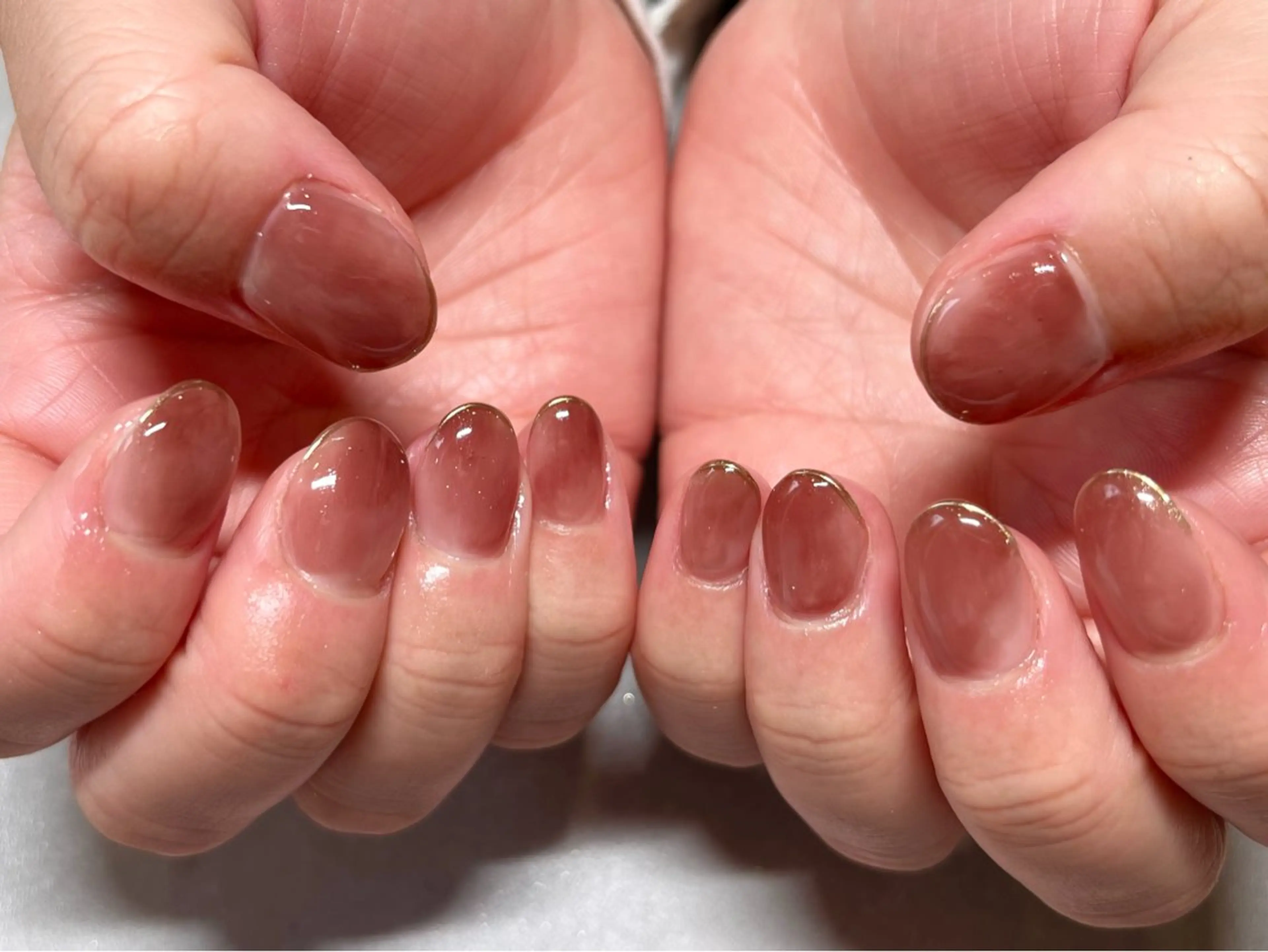 ネイル ピンク 🫧ちゅるん/韓国 Ayano𓈒🎀のネイルデザイン