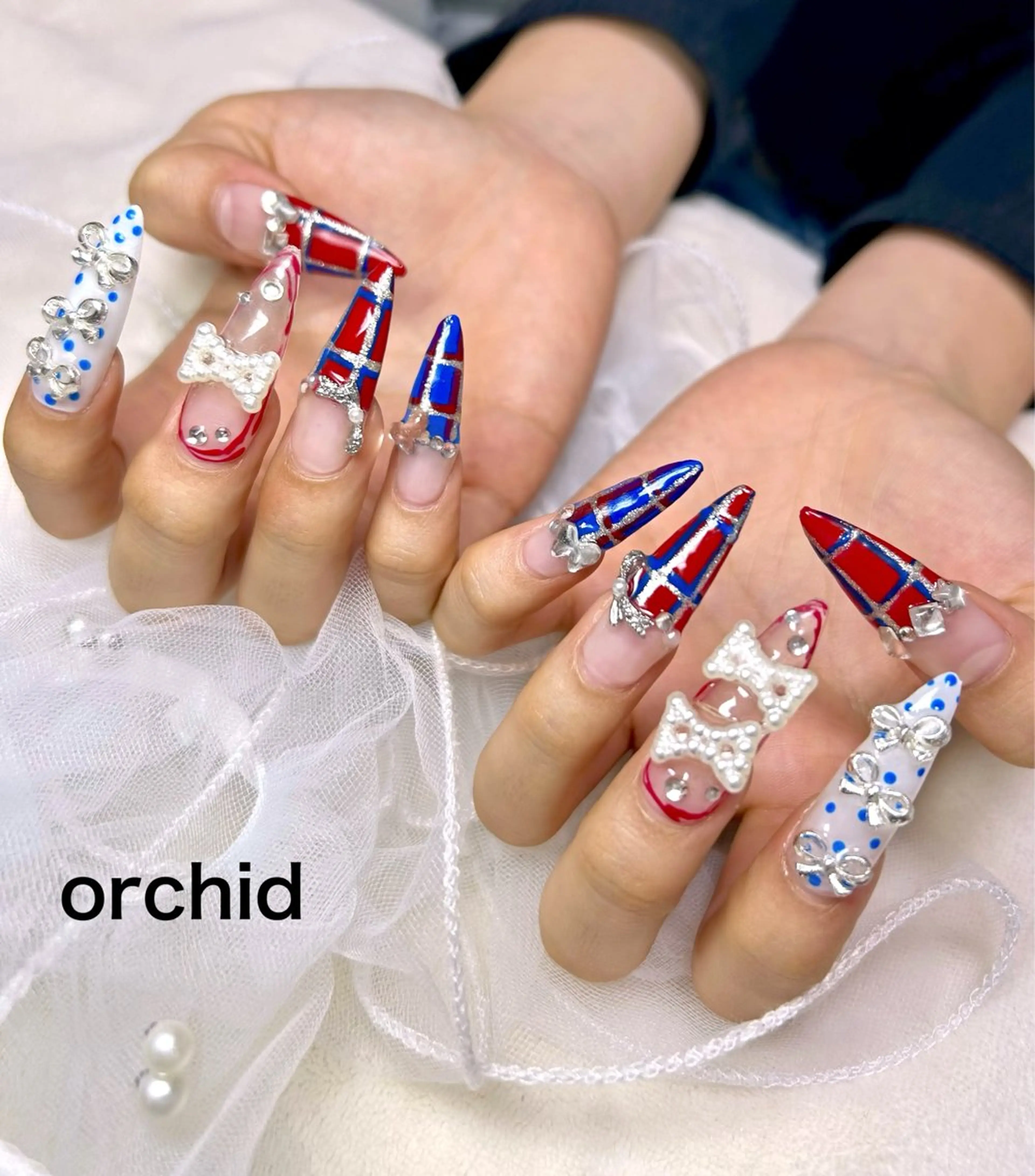 ネイル ハンドネイル orchid ♡オーキッドのネイルデザイン