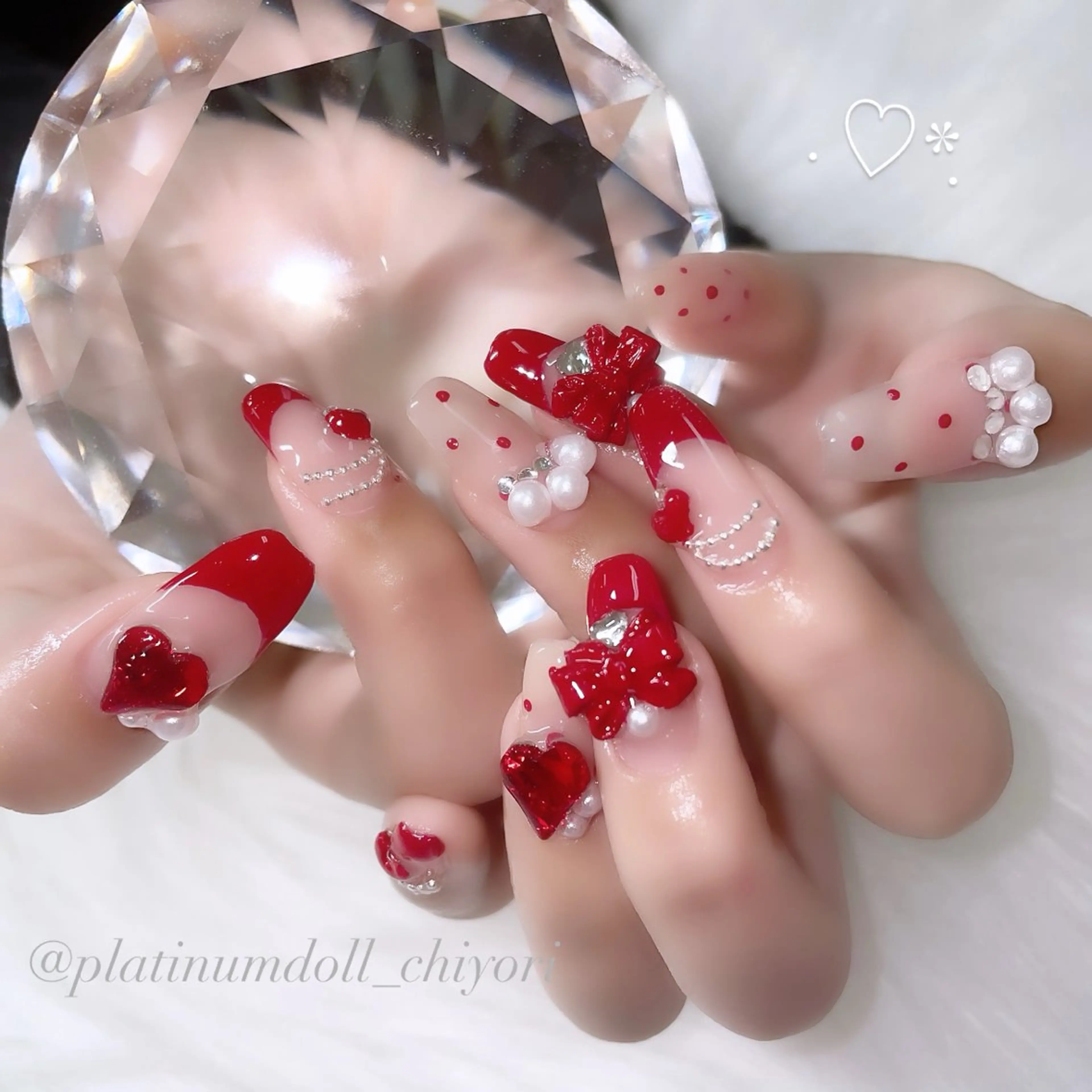 ネイル ハンドネイル chiyori天王寺 🎀韓国風束感まつげのマツエク・マツパデザイン